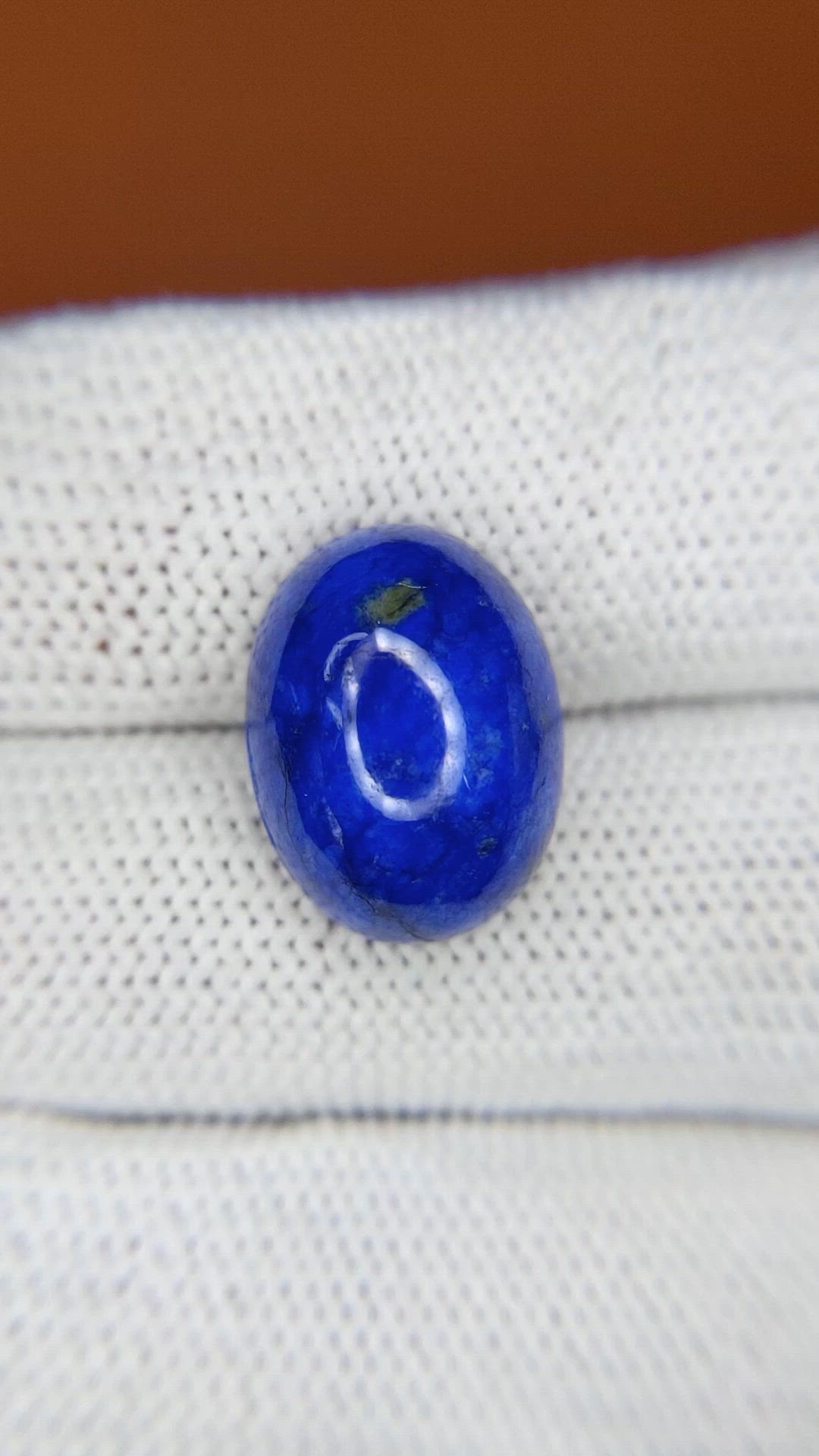10.98 Ct. Cabochon Lapis from Afghanistan Size Video