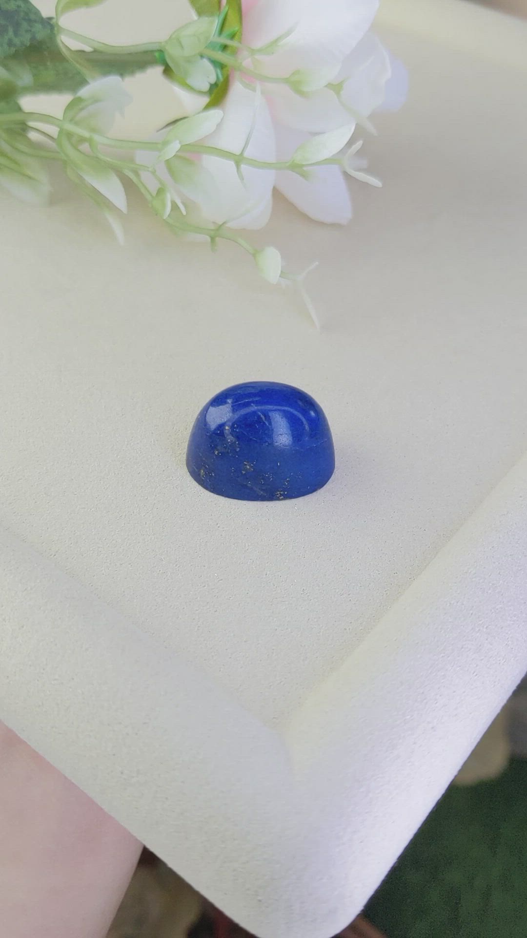 55.10 Ct. Cabochon Lapis from Afghanistan Size Video