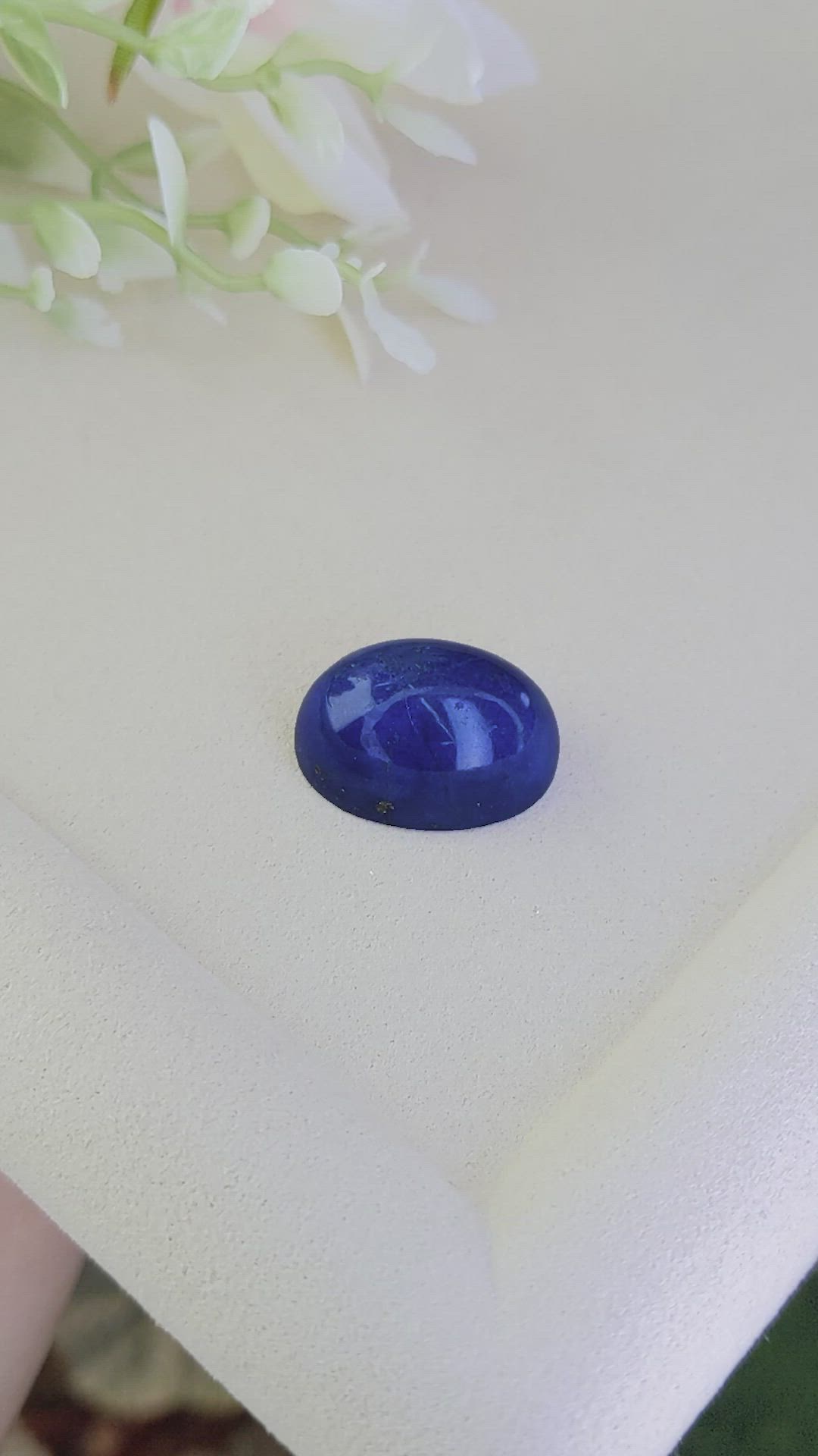 29.59 Ct. Cabochon Lapis from Afghanistan Size Video