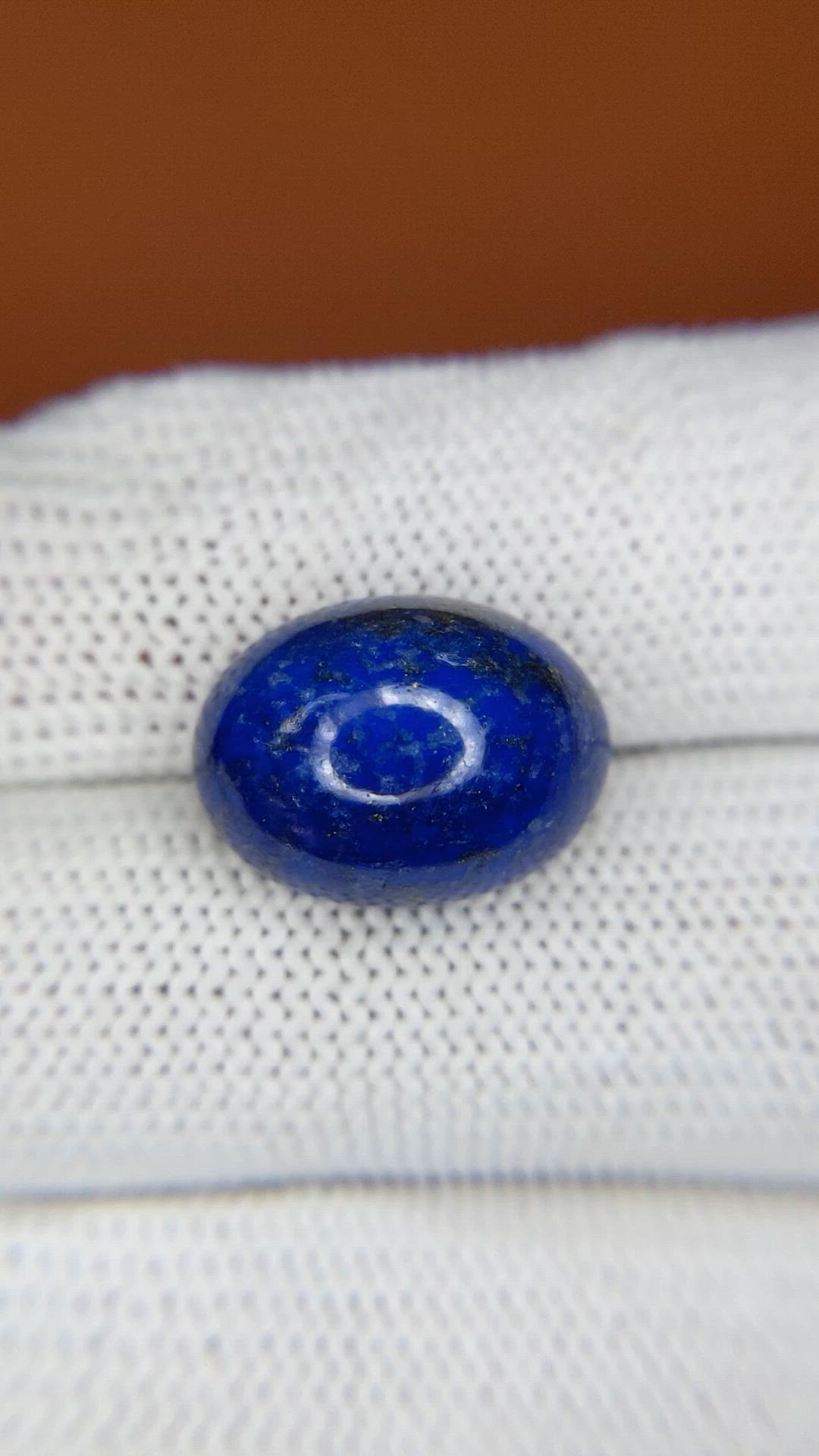 12.16 Ct. Cabochon Lapis from Afghanistan Size Video
