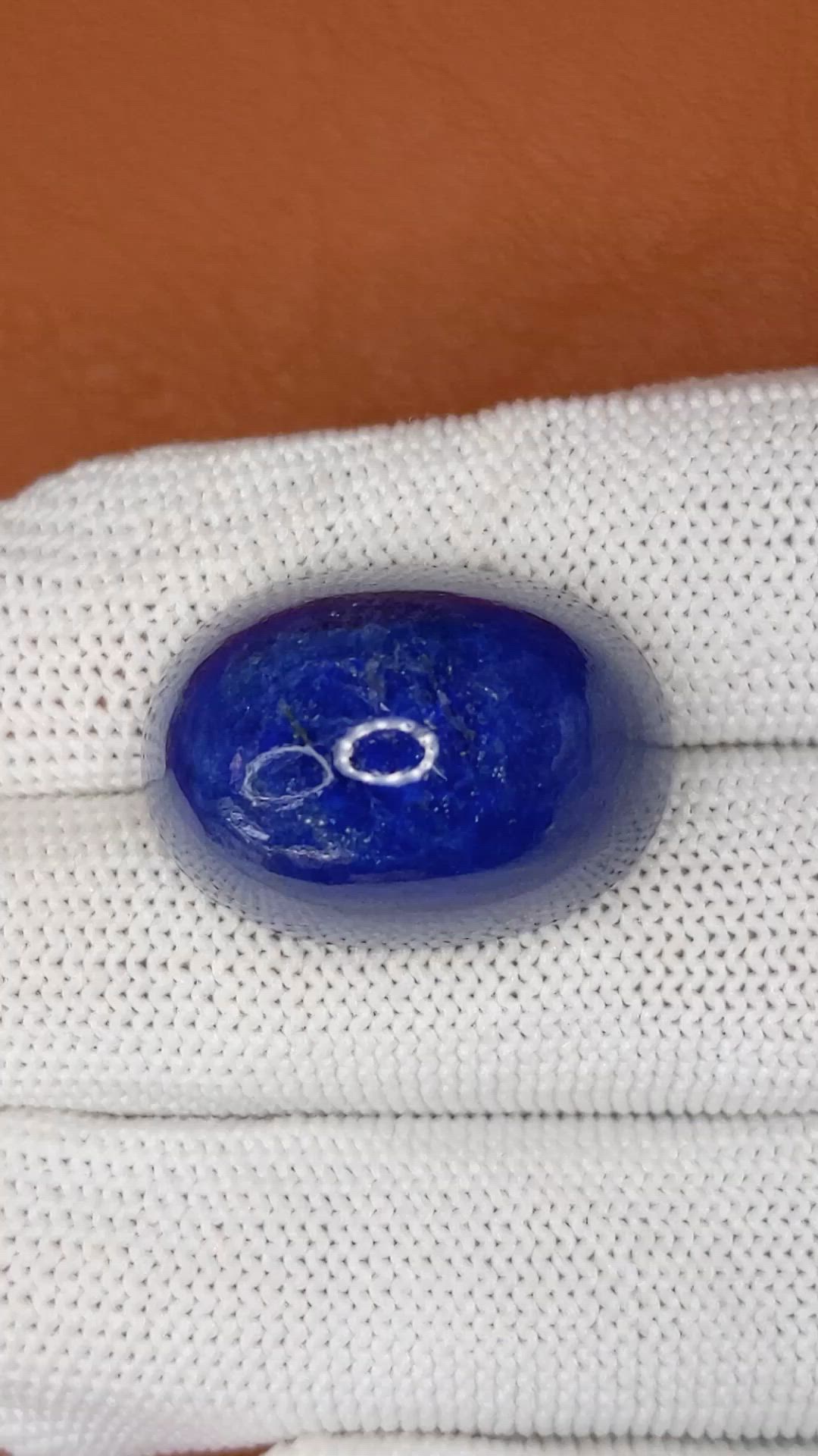 52.79 Ct. Cabochon Lapis from Afghanistan Size Video