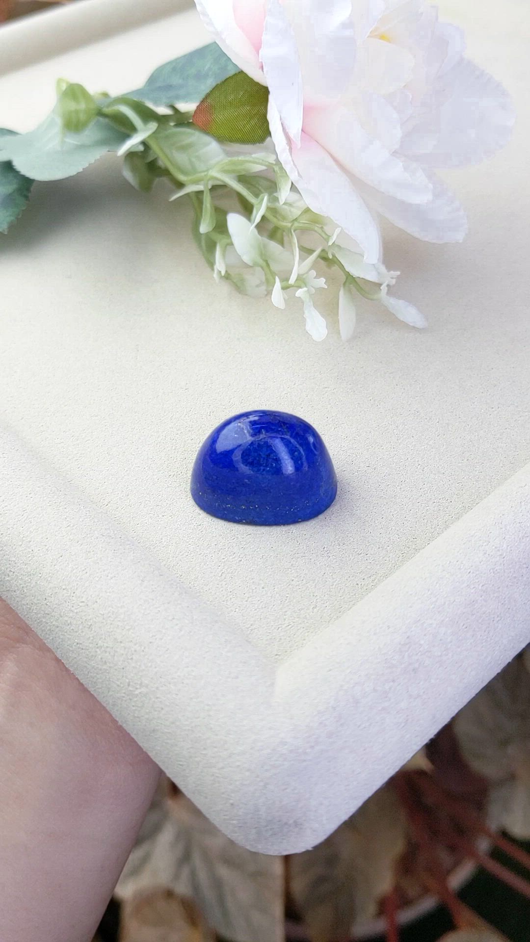 52.79 Ct. Cabochon Lapis from Afghanistan Size Video