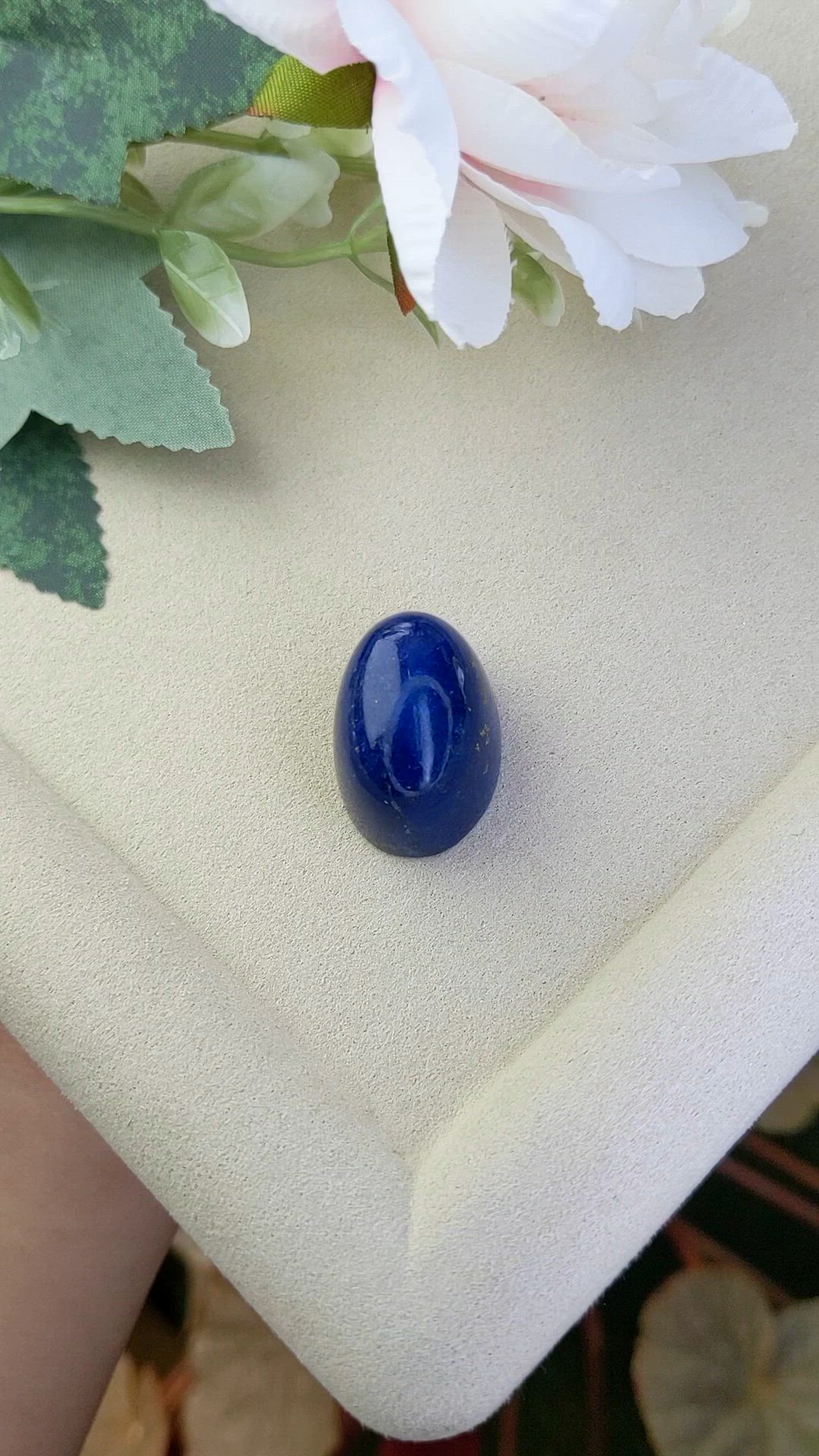 58.45 Ct. Cabochon Lapis from Afghanistan Size Video