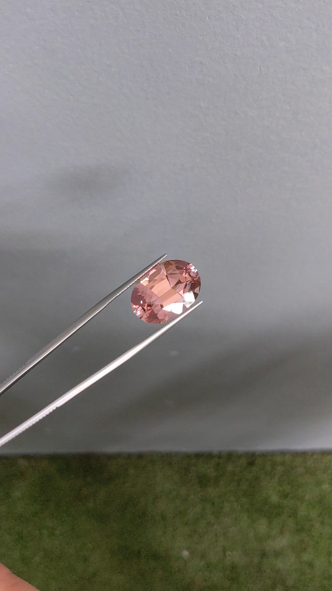 13.65 Ct. Purplish Pink Morganite from Brazil Size Video