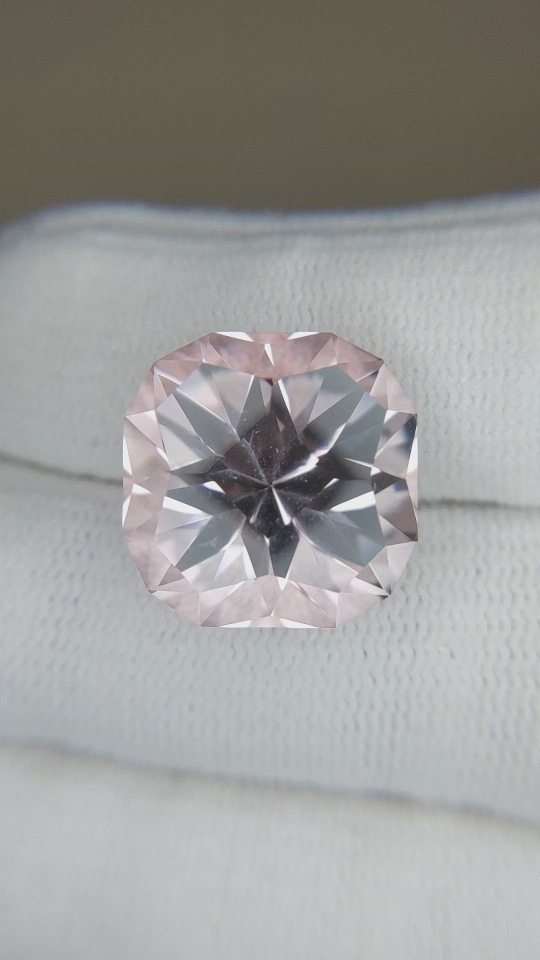 17.98 Ct. Peach Morganite from Brazil Size Video