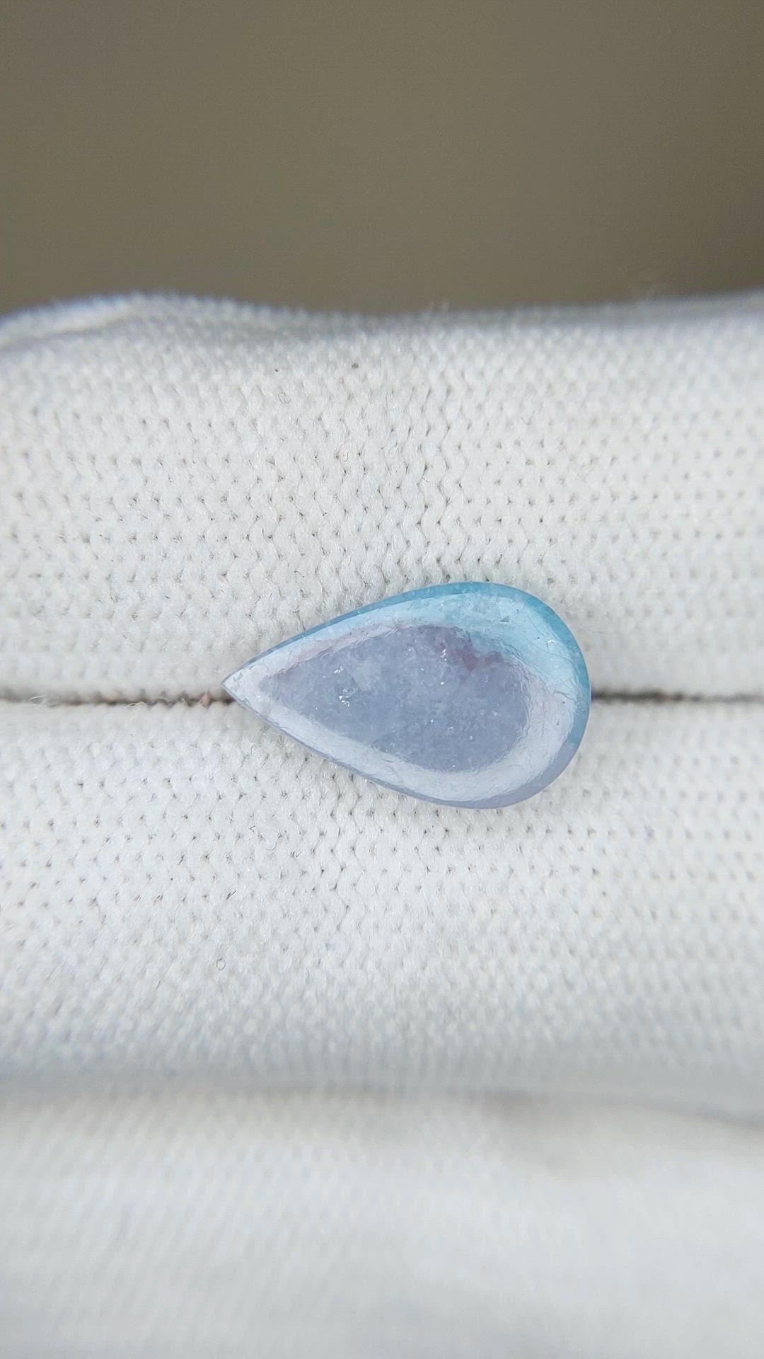 2.76 Ct. Blue Cabochon Paraiba Tourmaline from Brazil Size Video