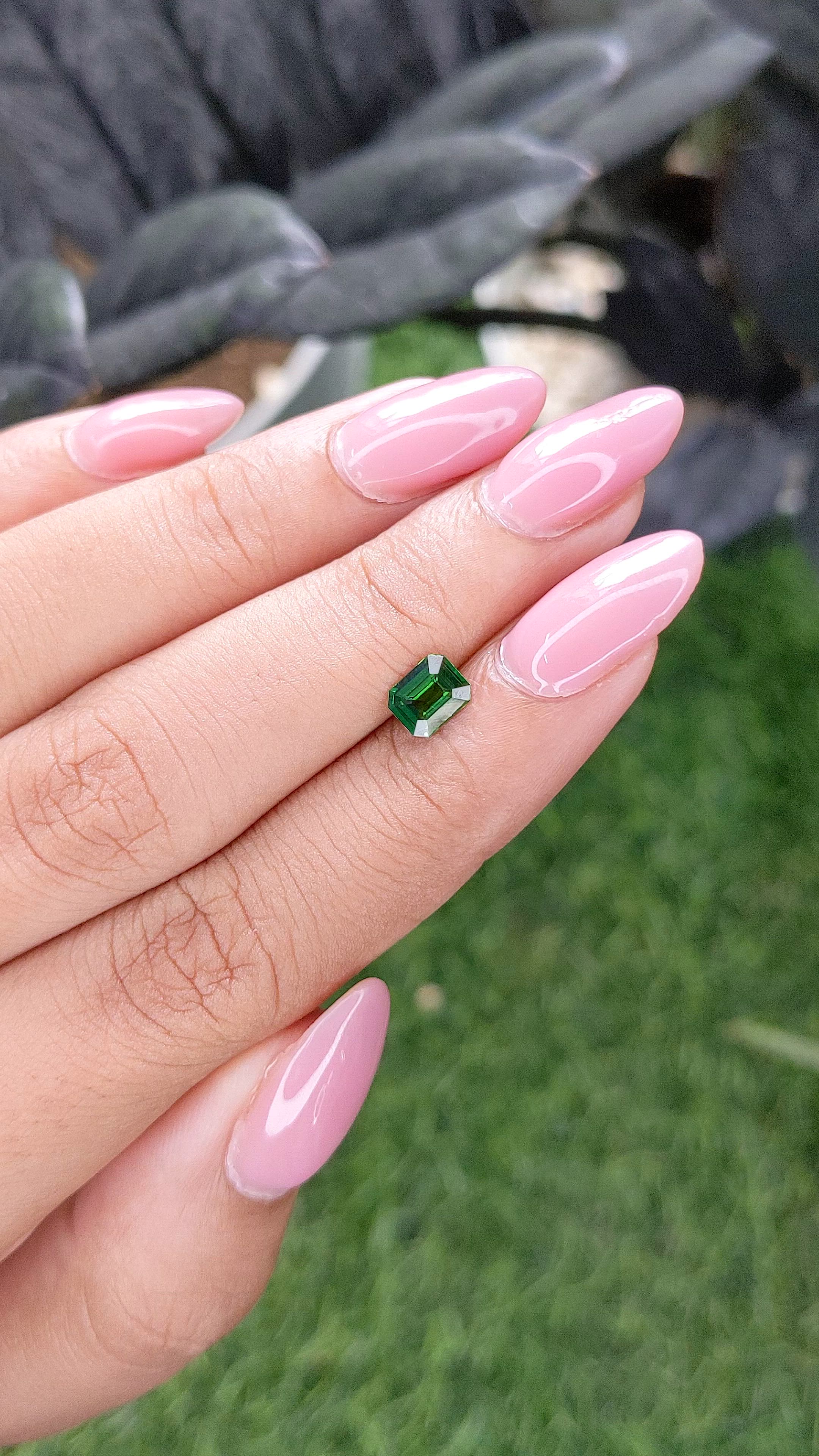 0.64 Ct. Tsavorite Garnet from Tanzania Size Video