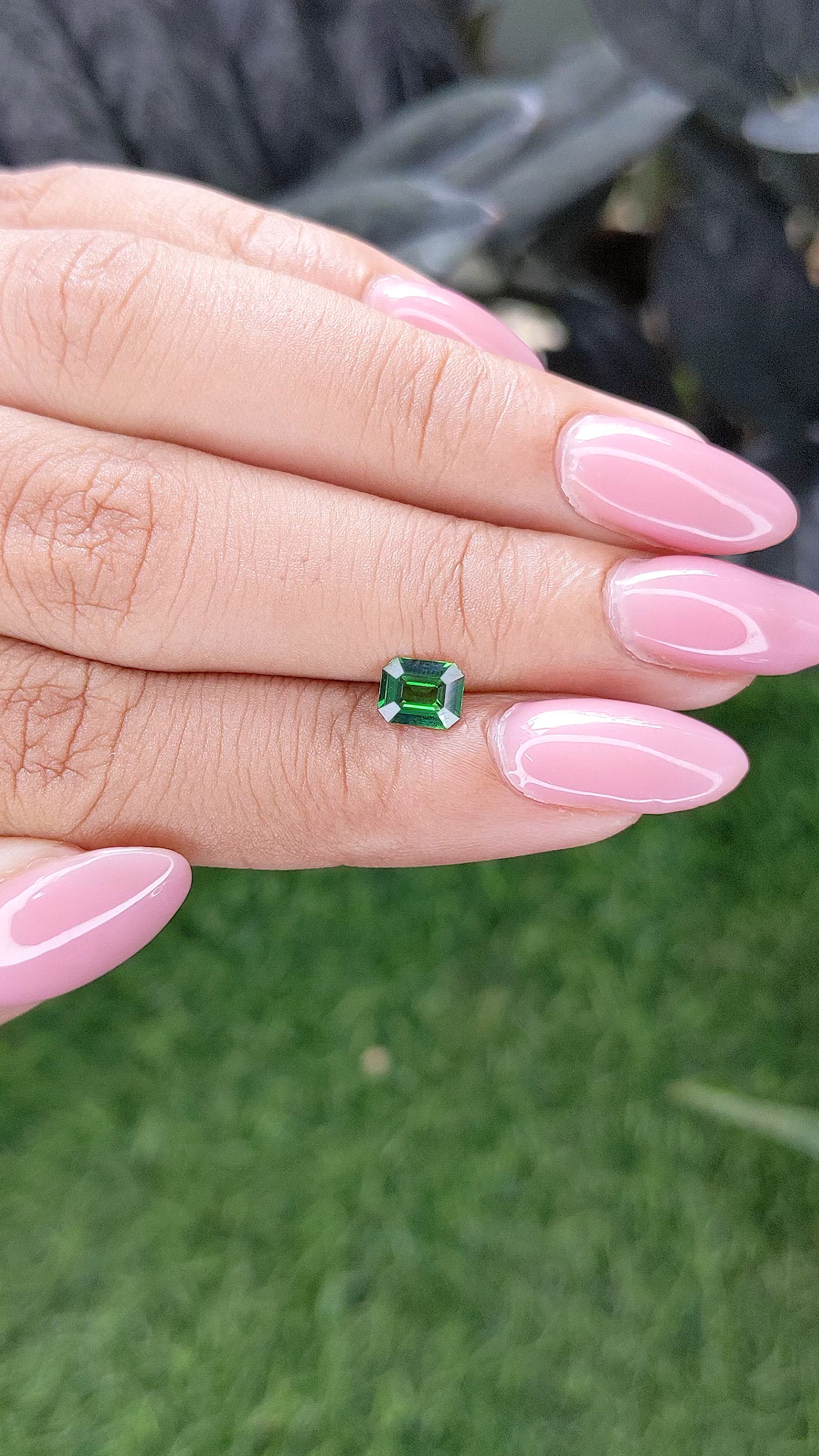 0.64 Ct. Tsavorite Garnet from Tanzania Size Video