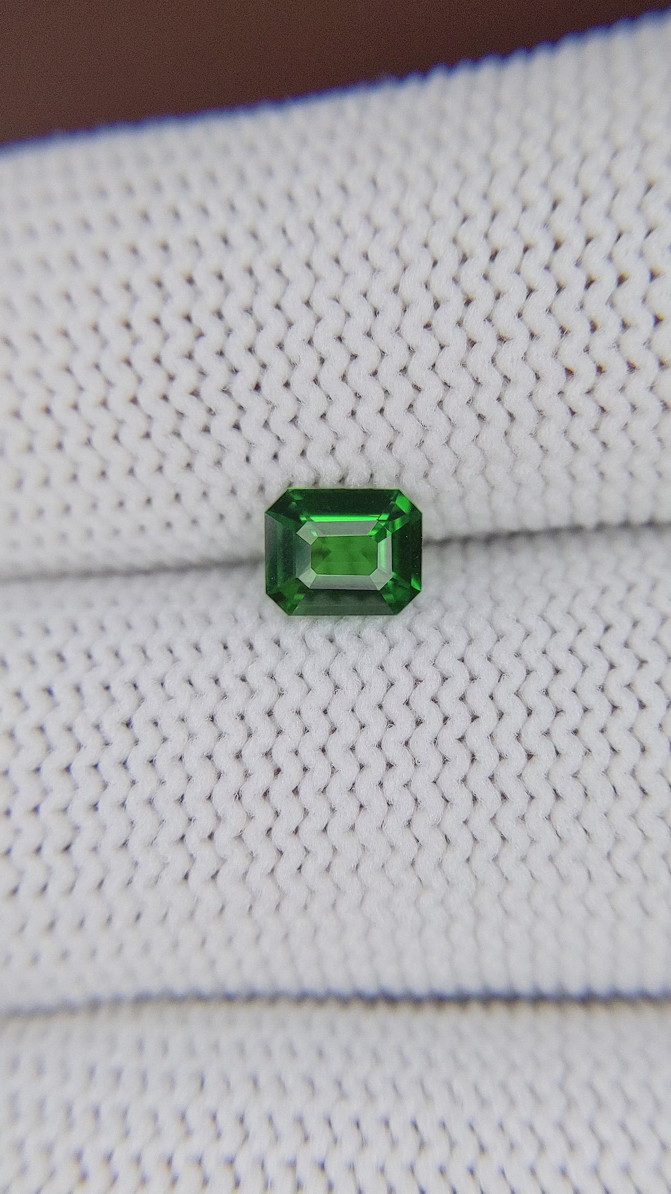 0.64 Ct. Tsavorite Garnet from Tanzania Size Video
