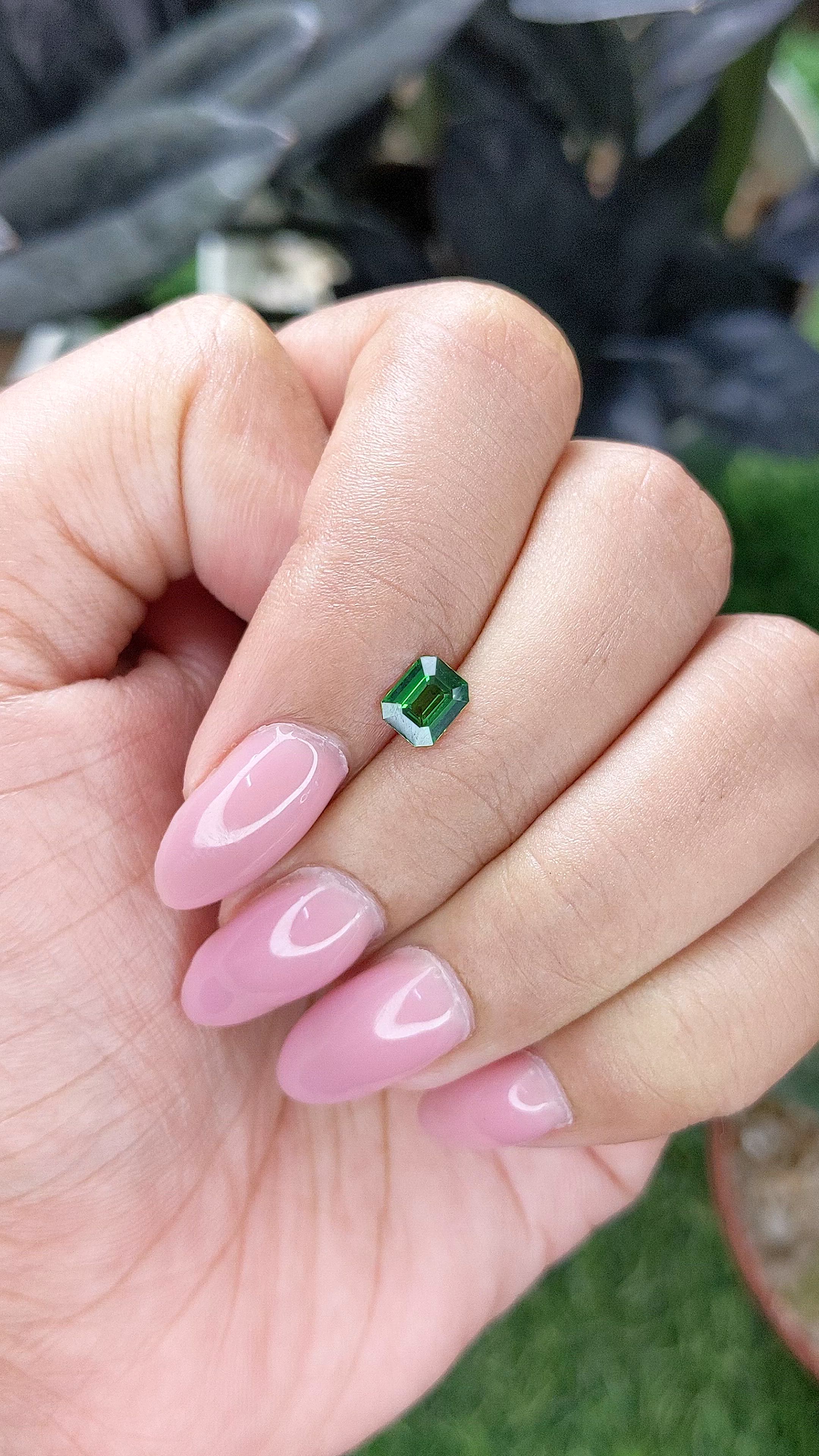 0.64 Ct. Tsavorite Garnet from Tanzania Size Video