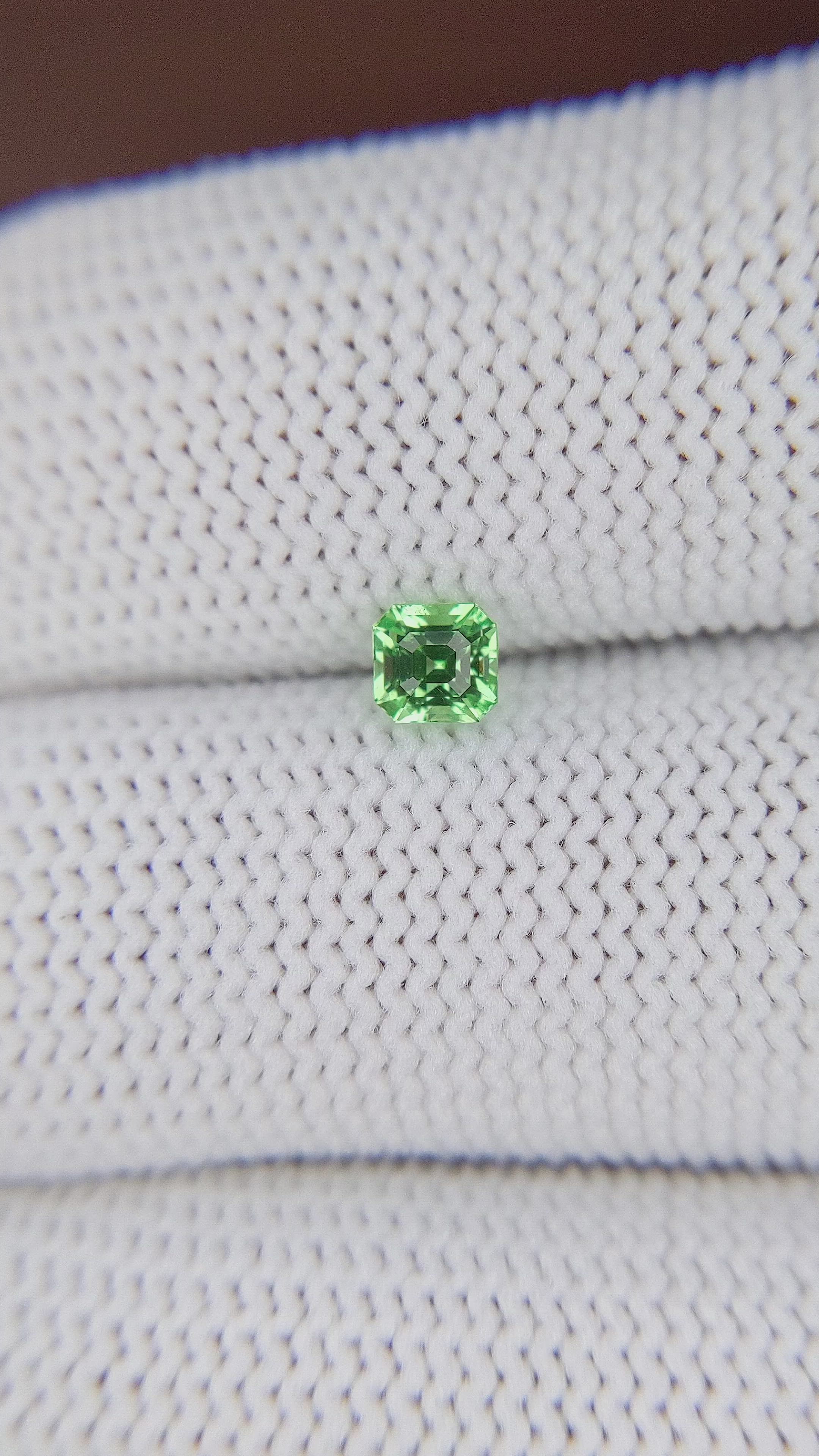 0.48 Ct. Tsavorite Garnet from Tanzania Size Video