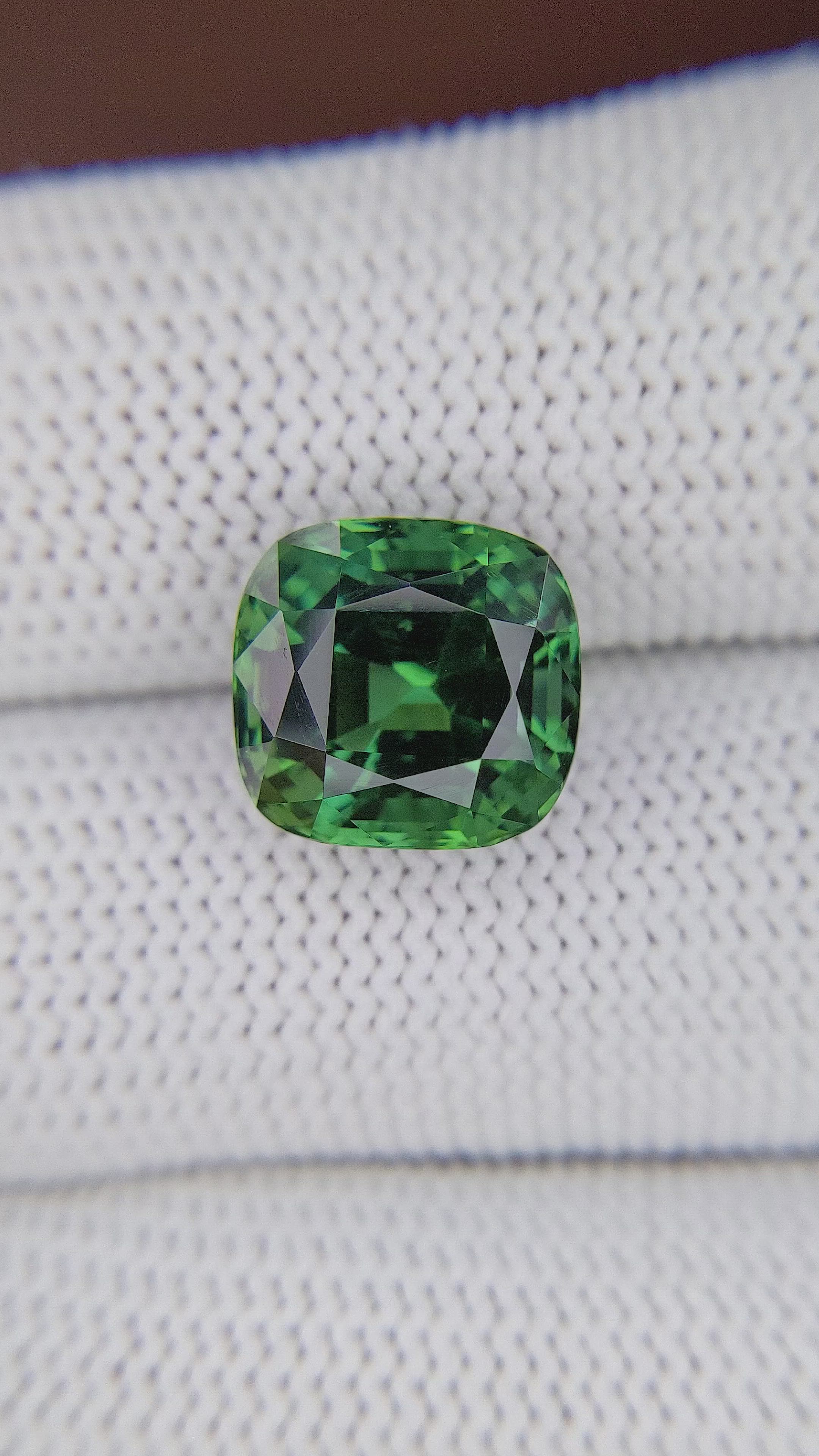 6.96 Ct. Bluish Green Apatite from Madagascar Size Video