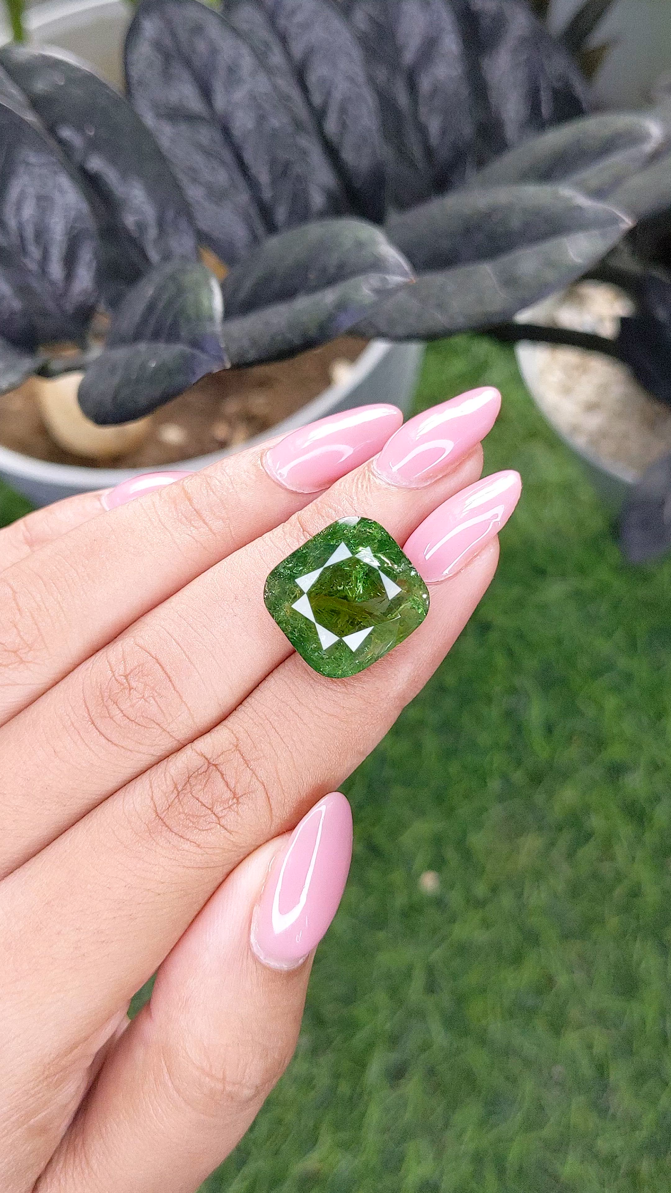 16.10 Ct. Green Tourmaline from Madagascar Size Video
