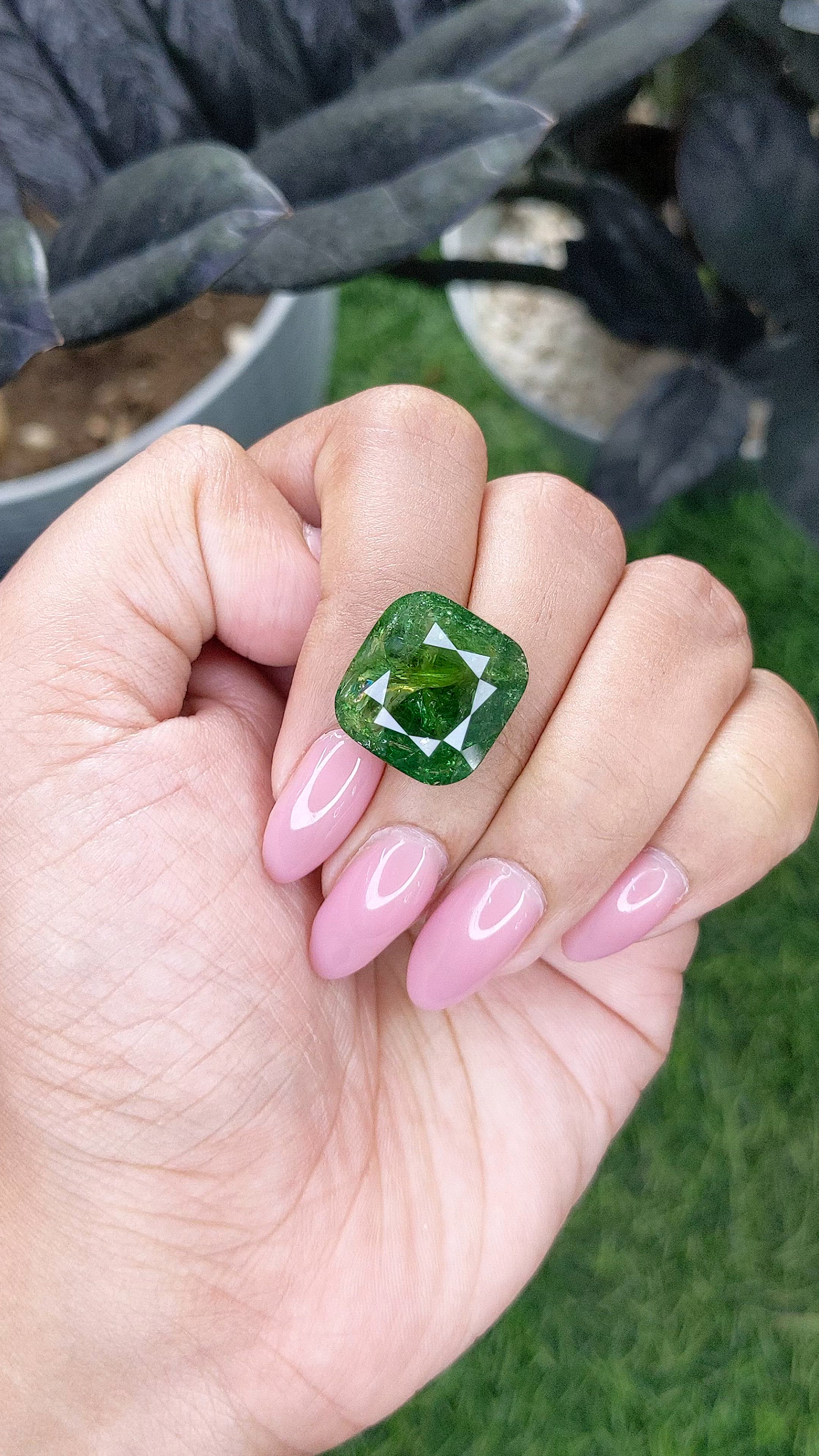 16.10 Ct. Green Tourmaline from Madagascar Size Video