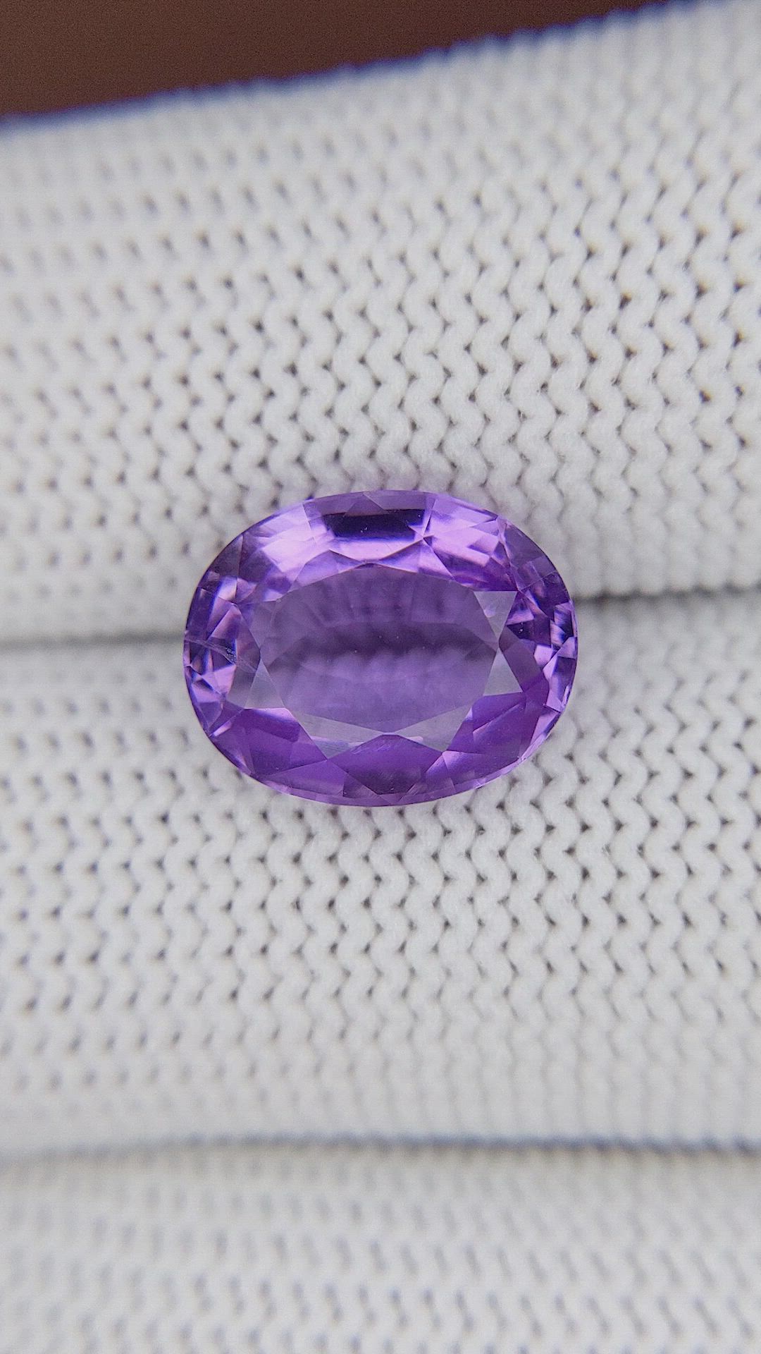 4.56 Ct. Purple Amethyst from Ceylon (Sri Lanka) Size Video