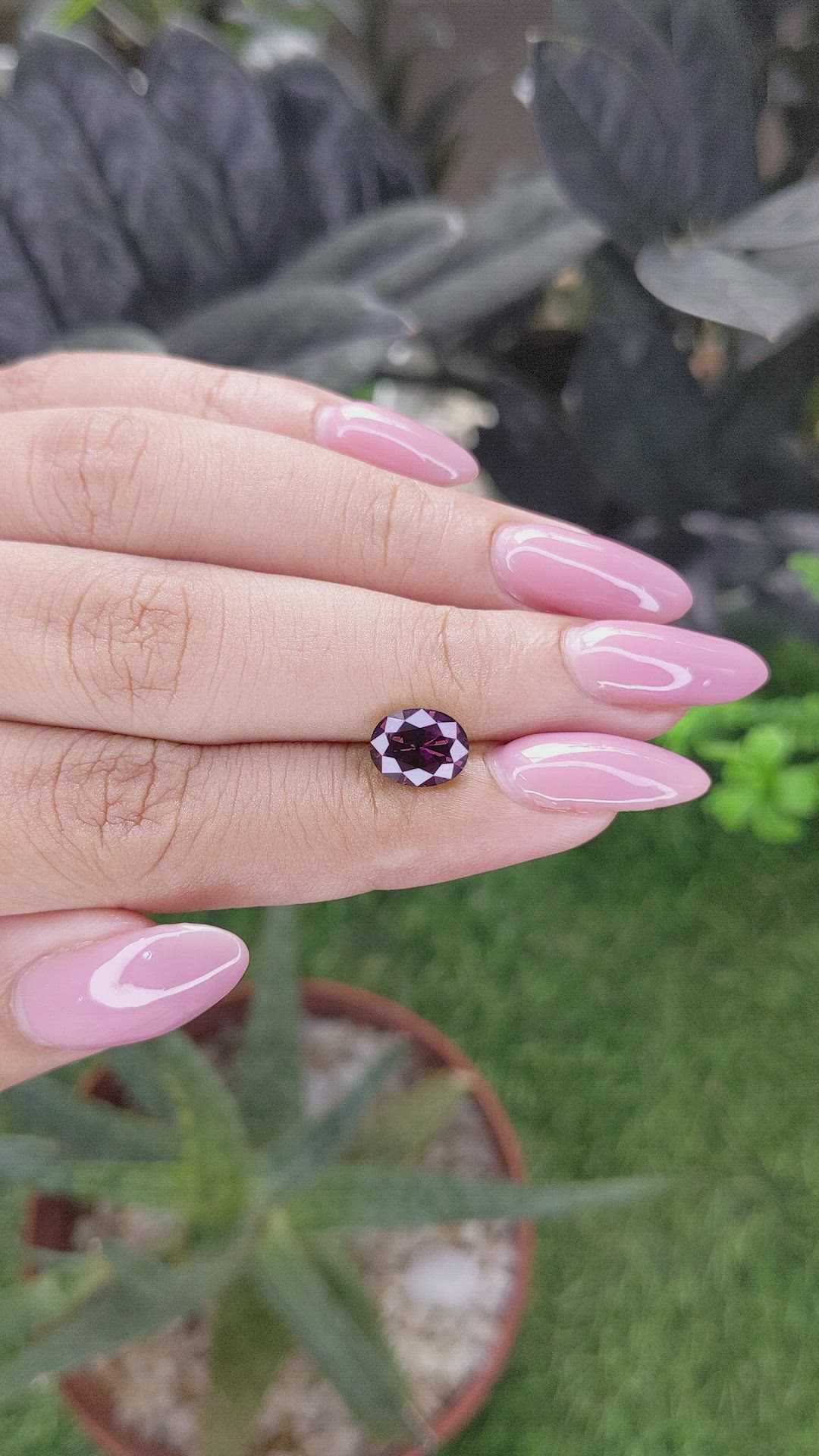 1.96 Ct. Purplish Red Spinel from Ceylon (Sri Lanka) Size Video