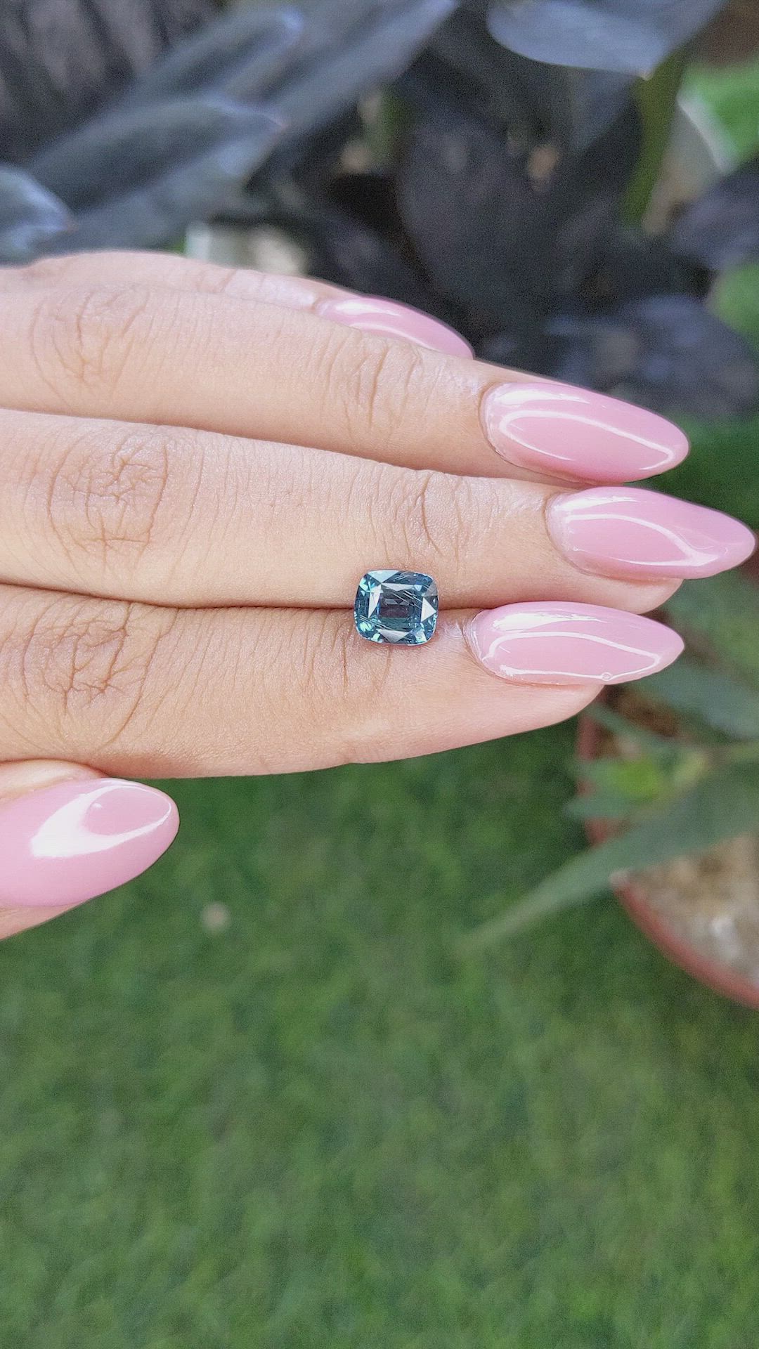 1.52 Ct. Blue Spinel from Ceylon (Sri Lanka) Size Video
