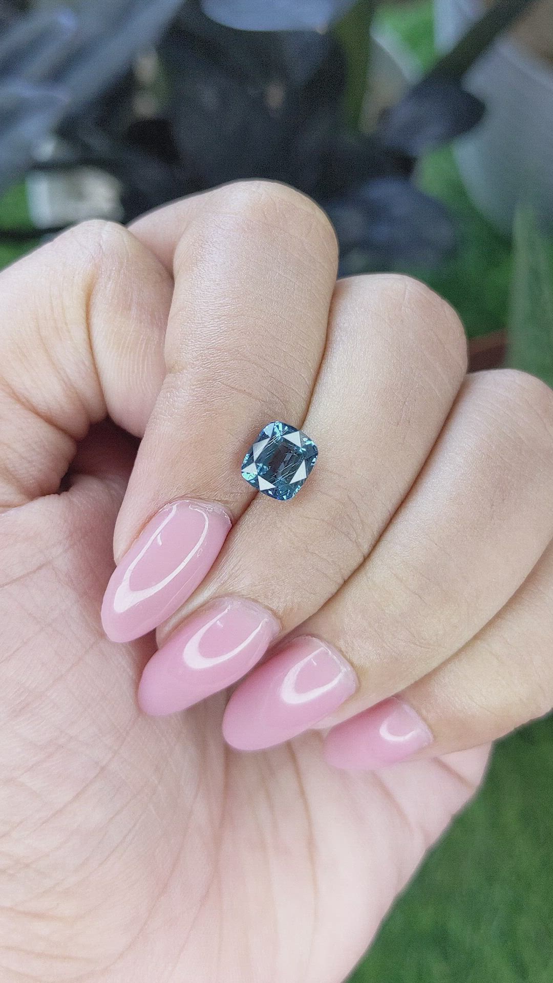 1.52 Ct. Blue Spinel from Ceylon (Sri Lanka) Size Video