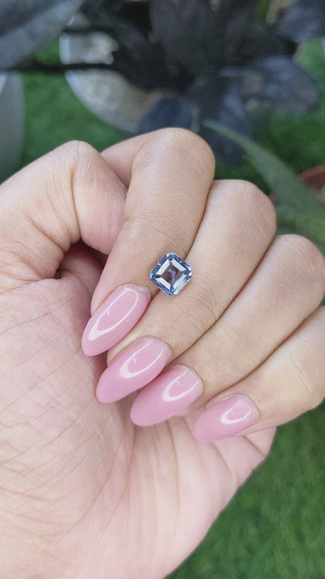 1.67 Ct. Blue Spinel from Ceylon (Sri Lanka) Size Video