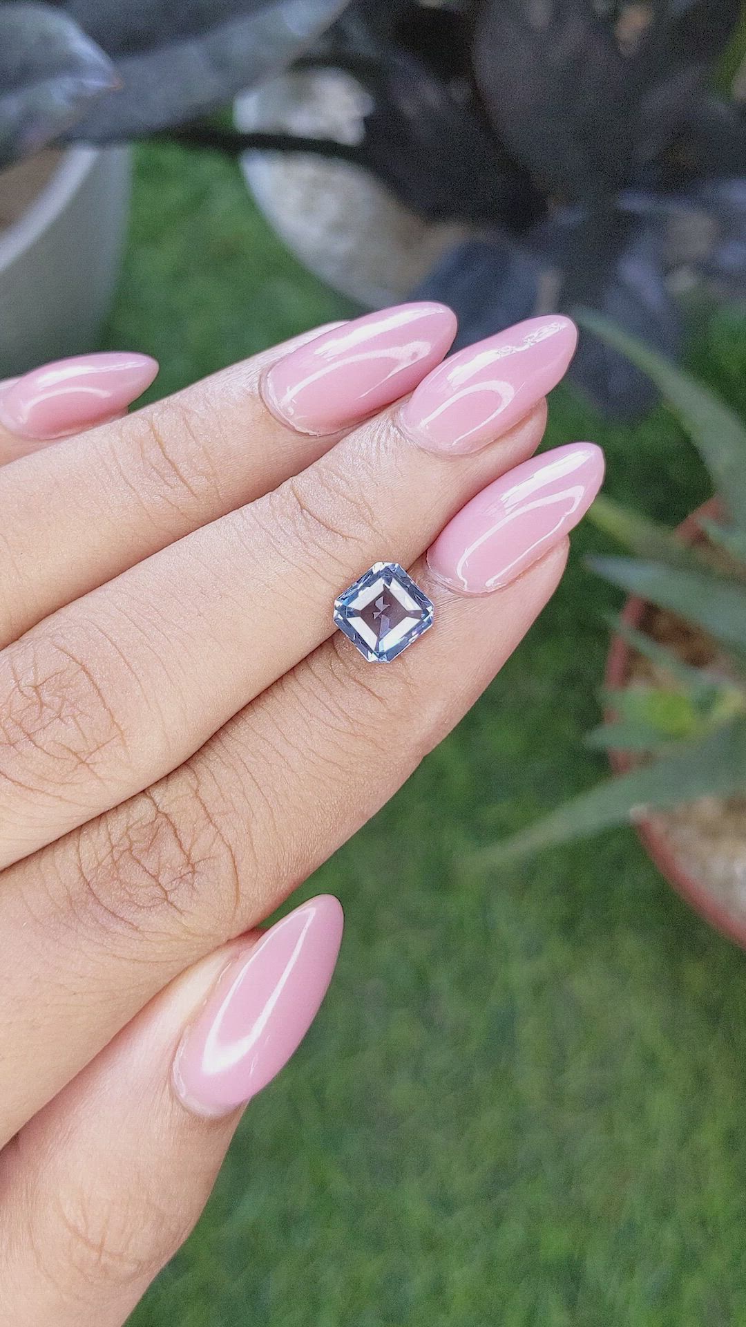 1.67 Ct. Blue Spinel from Ceylon (Sri Lanka) Size Video
