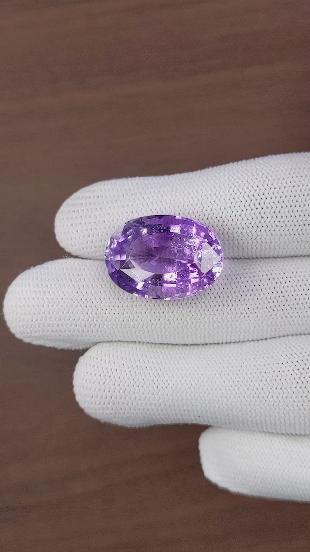 28.25 Ct. Purple Amethyst from Ceylon (Sri Lanka) Size Video