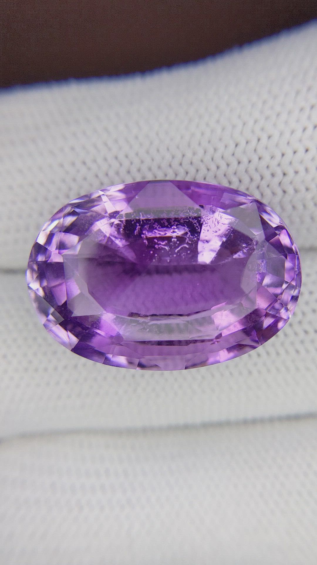 28.25 Ct. Purple Amethyst from Ceylon (Sri Lanka) Size Video