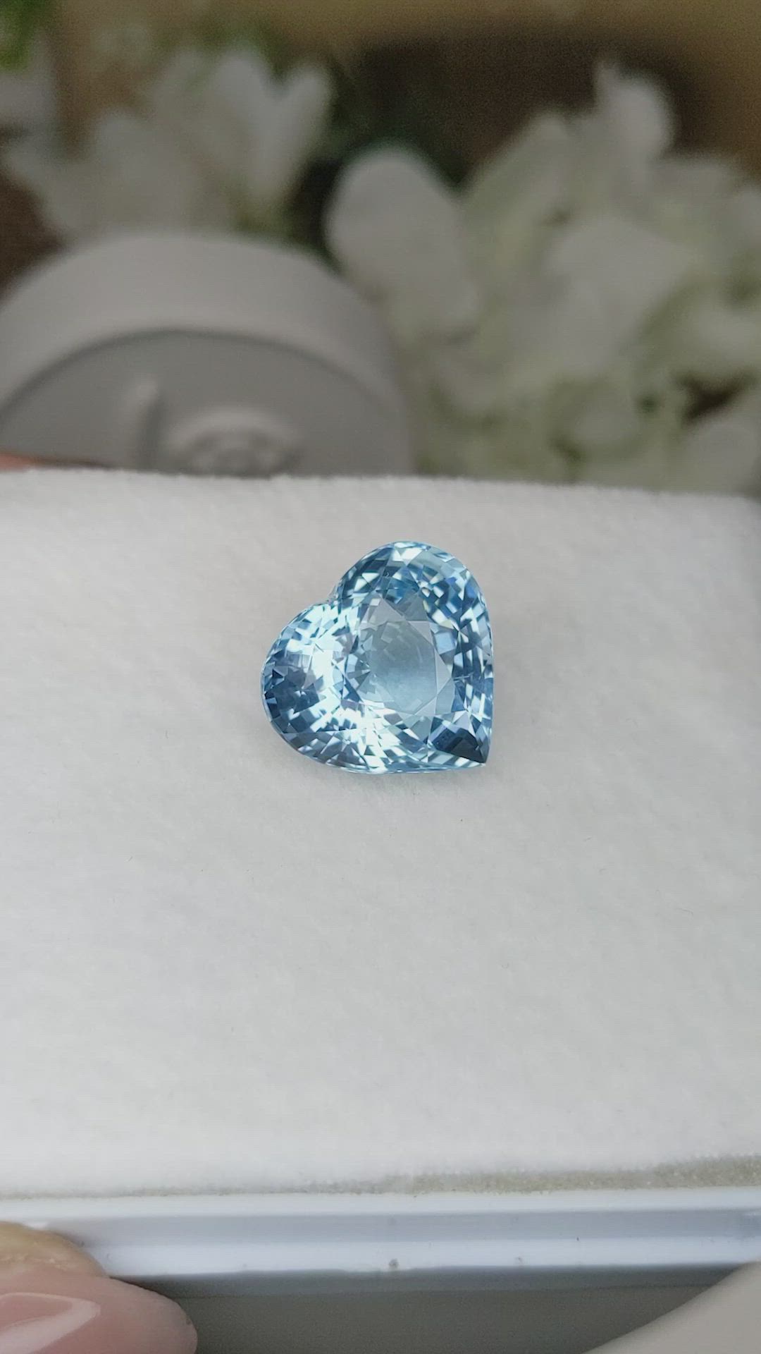 14.28 Ct. Blue Aquamarine from Brazil Size Video