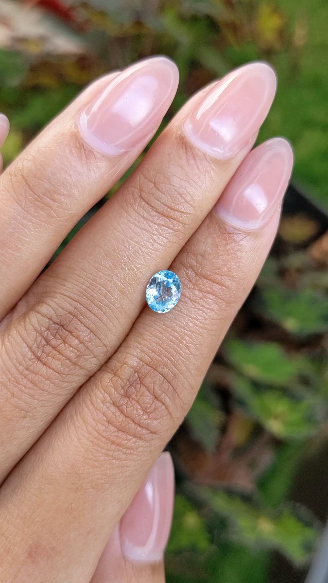 1.19 Ct. Blue Zircon from Ceylon (Sri Lanka) Size Video