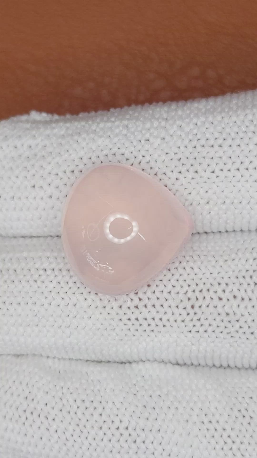 16.20 Ct. Pink Cabochon Rose Quartz from Brazil Size Video