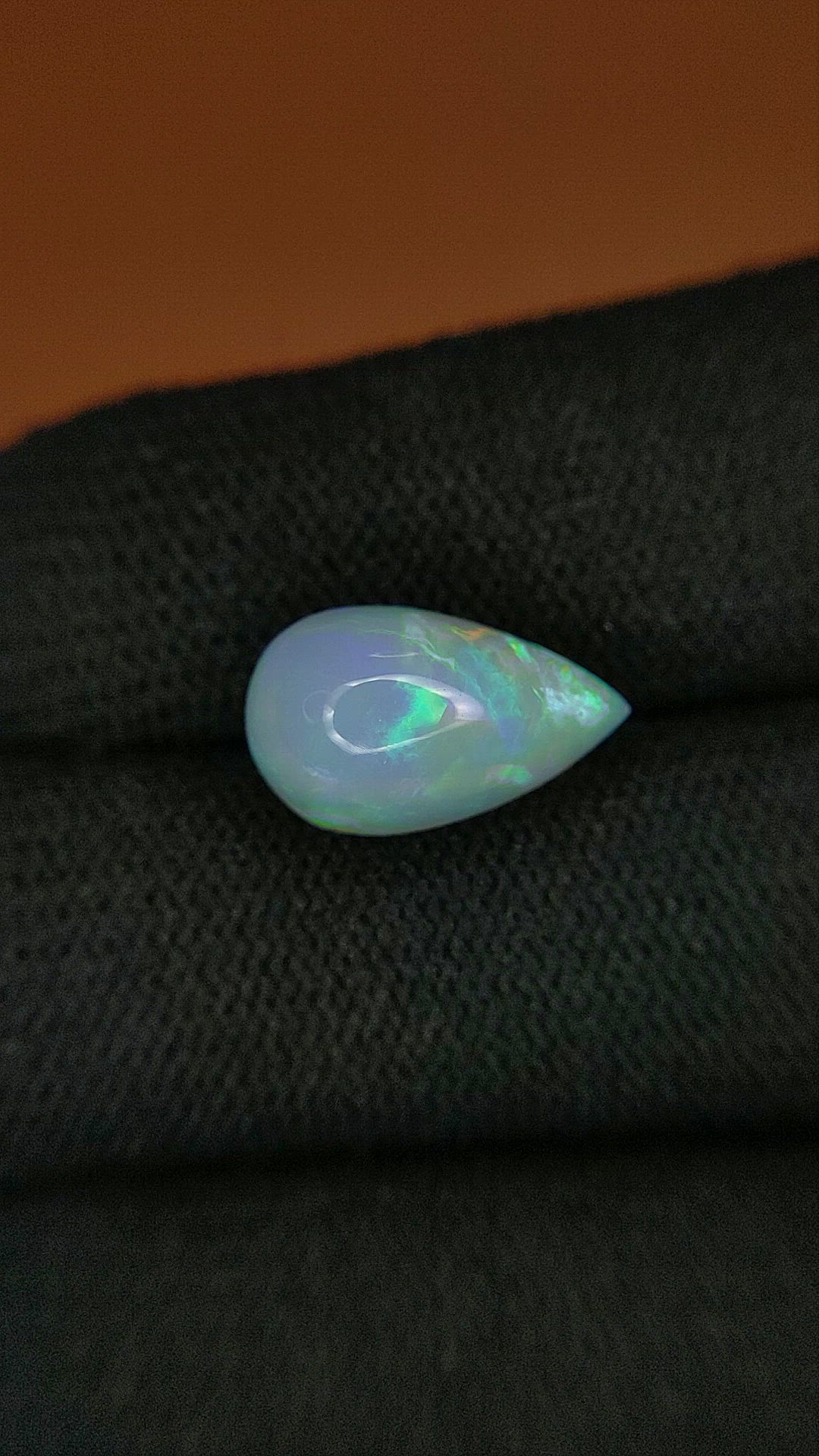 3.59 Ct. Multi Color Cabochon Fire Opal (Flame Opal) from Ethiopia Size Video
