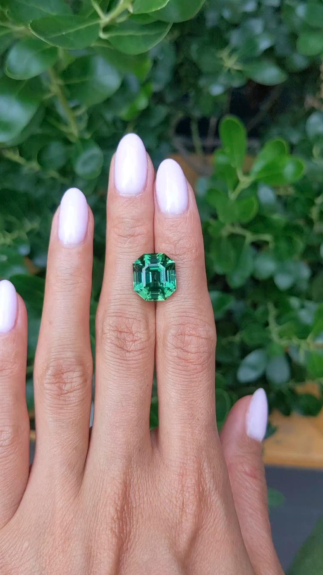 9.66 Ct. Green Tourmaline from Africa Size Video