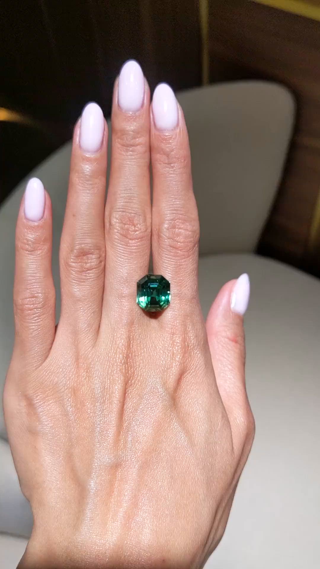 9.66 Ct. Green Tourmaline from Africa Size Video