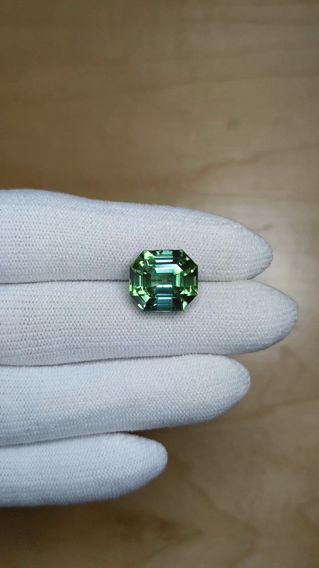 9.66 Ct. Green Tourmaline from Africa Size Video