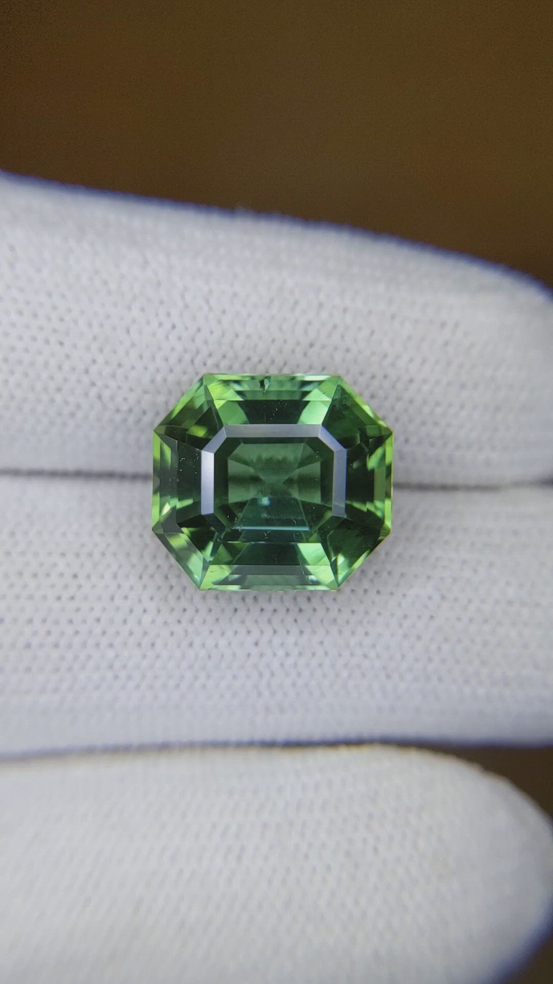 9.66 Ct. Green Tourmaline from Africa Size Video