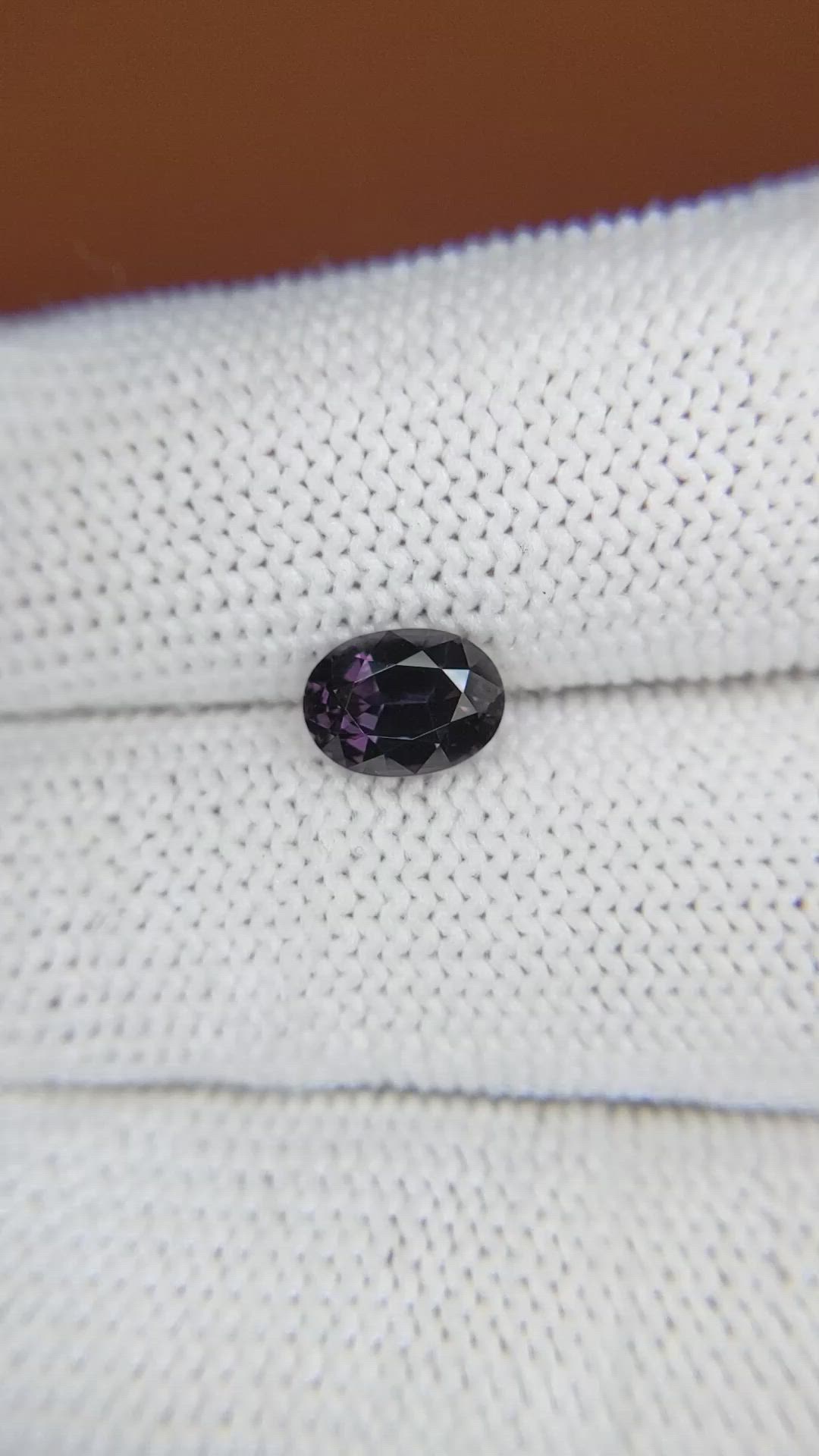 1.30 Ct. Purple Spinel from Ceylon (Sri Lanka) Size Video