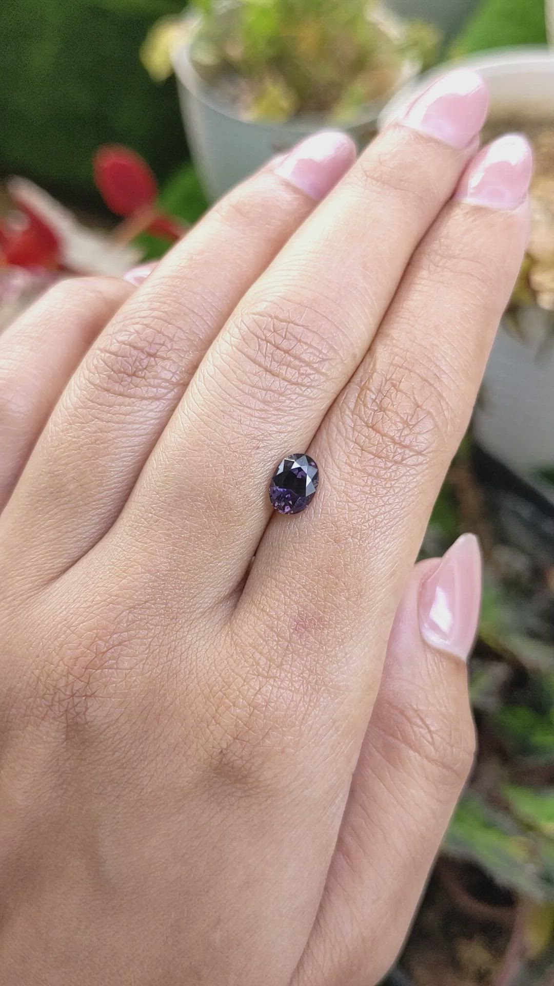 1.30 Ct. Purple Spinel from Ceylon (Sri Lanka) Size Video