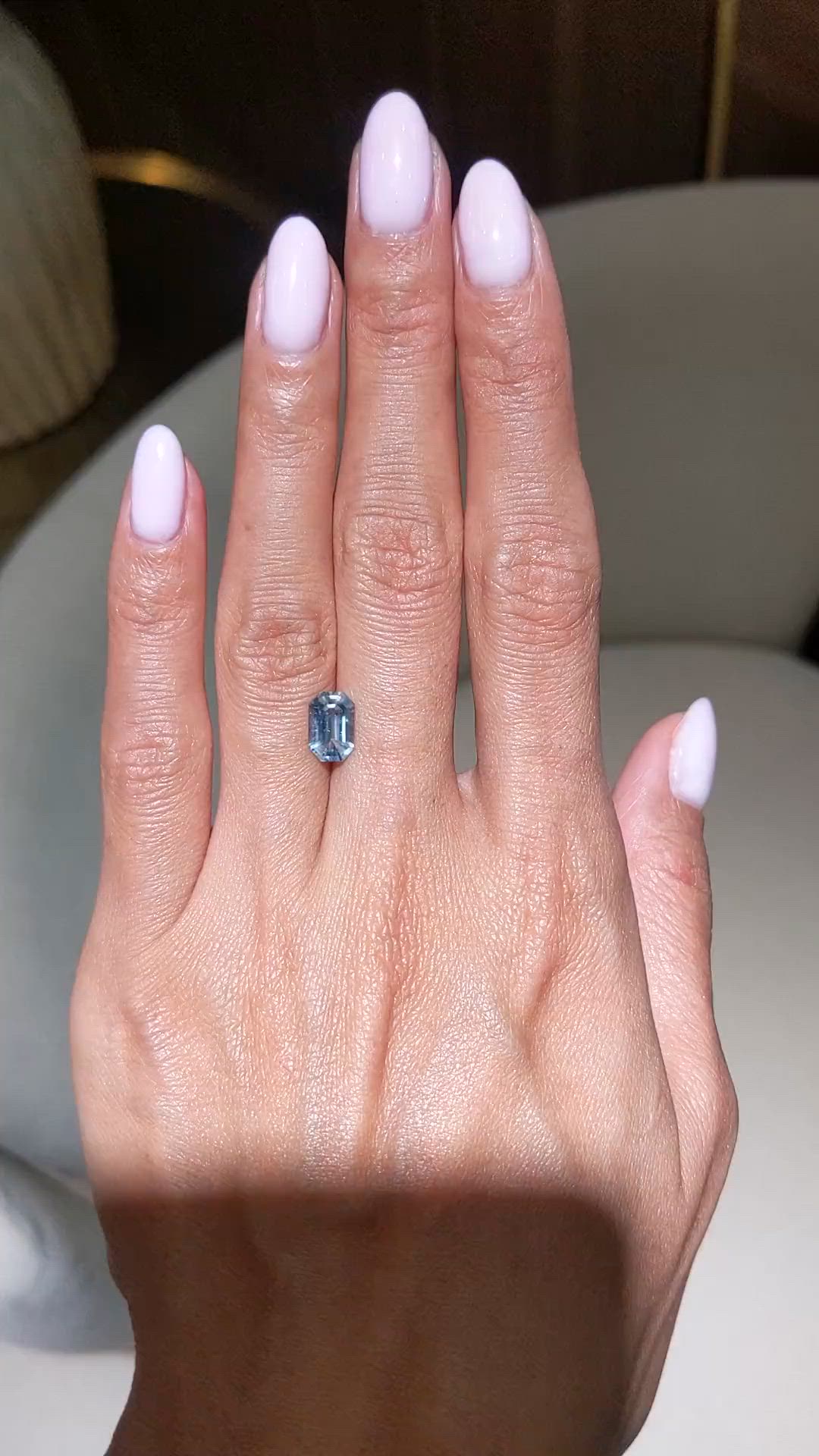 1.27 Ct. Blue Aquamarine from Mozambique Size Video