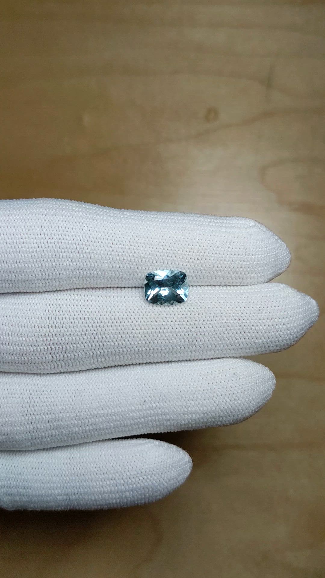 1.52 Ct. Blue Aquamarine from Mozambique Size Video
