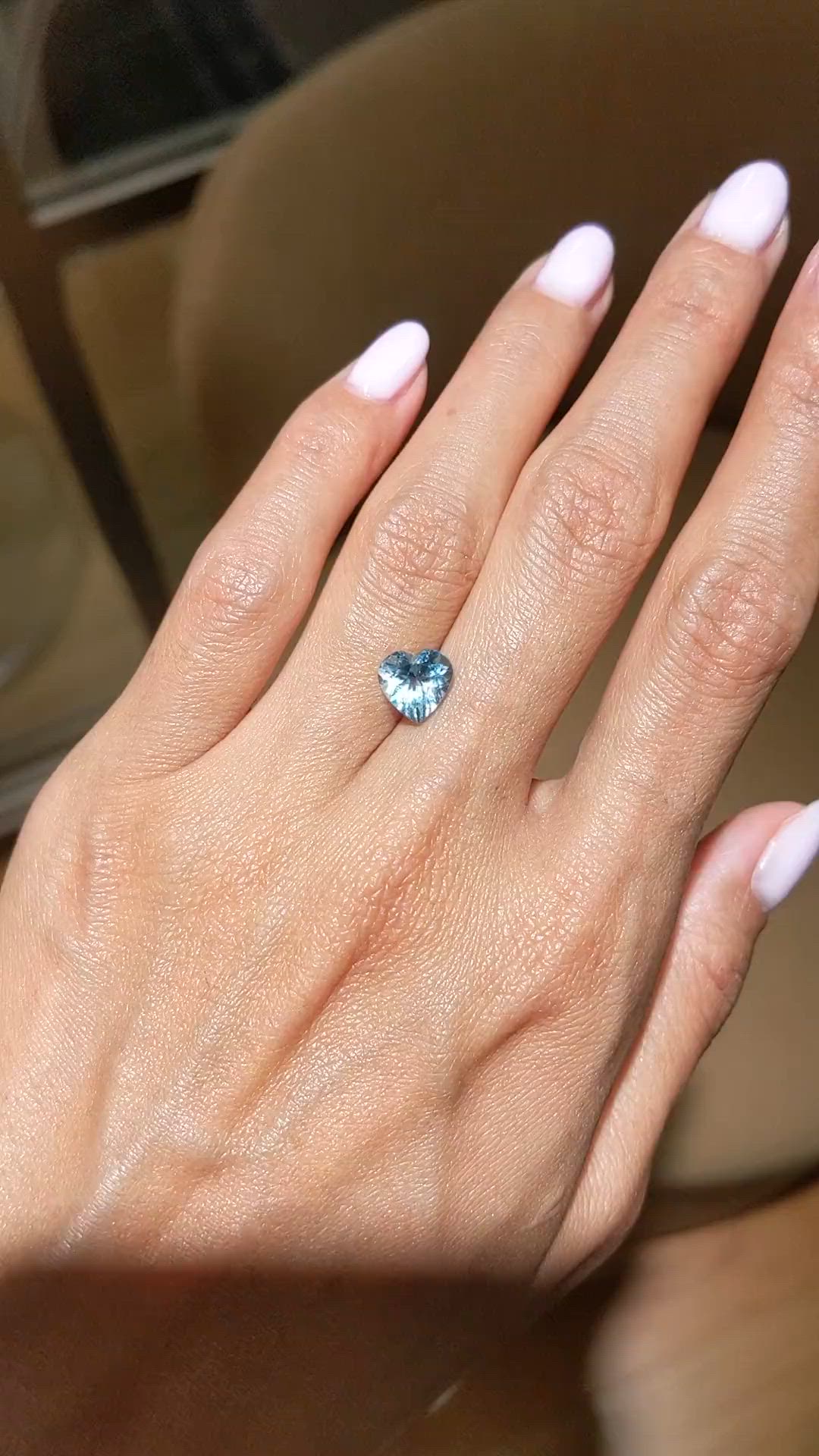 1.87 Ct. Blue Aquamarine from Mozambique Size Video