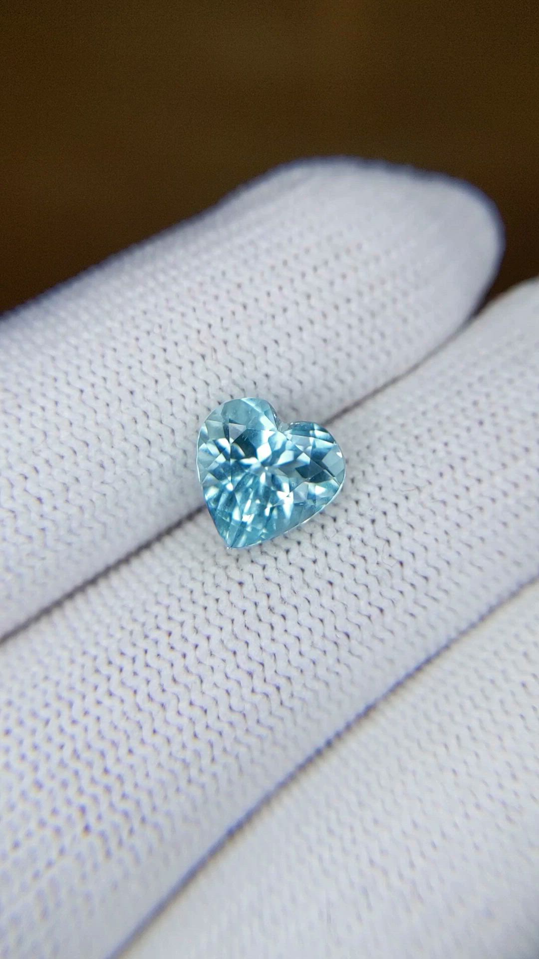 1.87 Ct. Blue Aquamarine from Mozambique Size Video