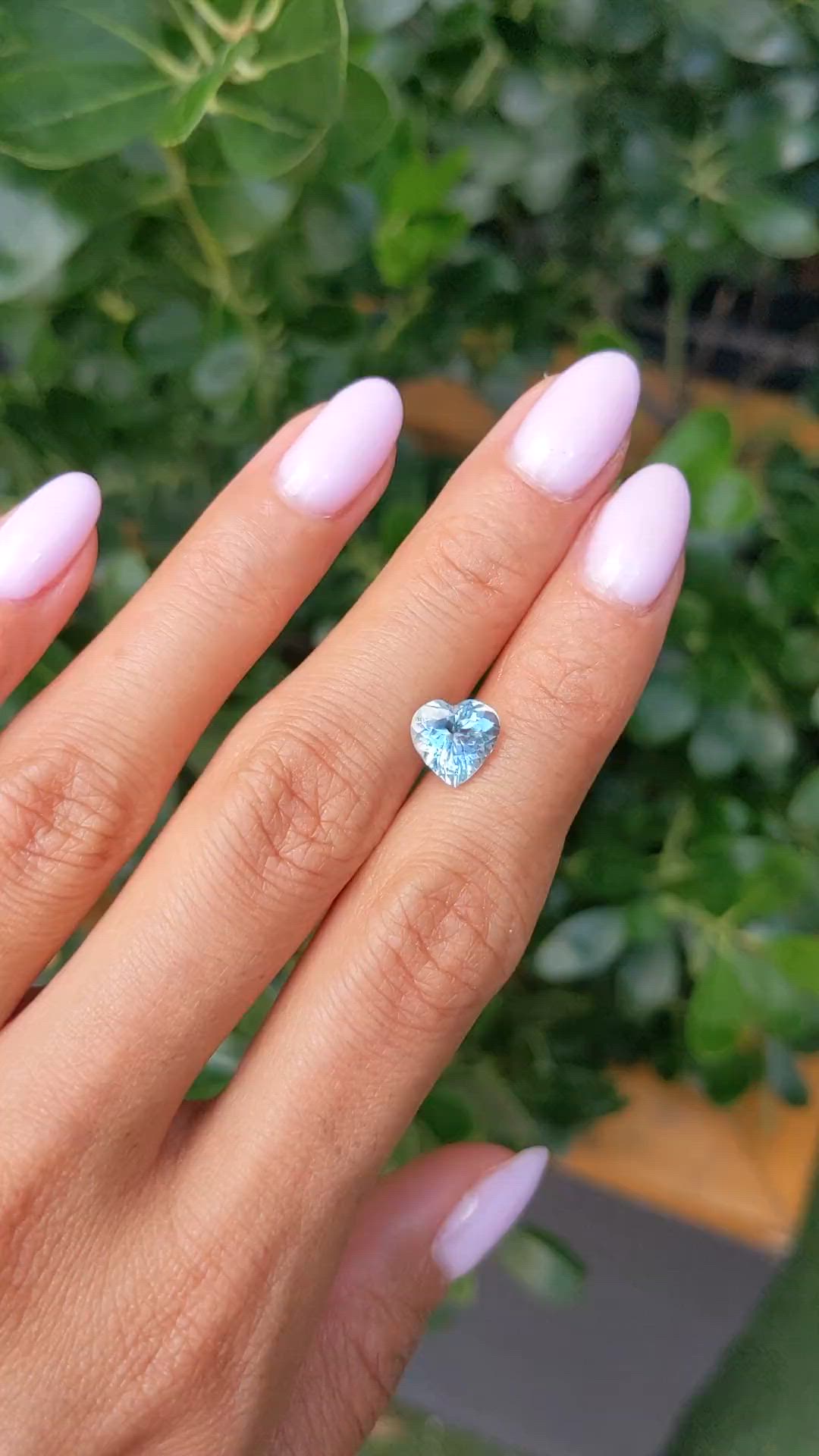 1.87 Ct. Blue Aquamarine from Mozambique Size Video