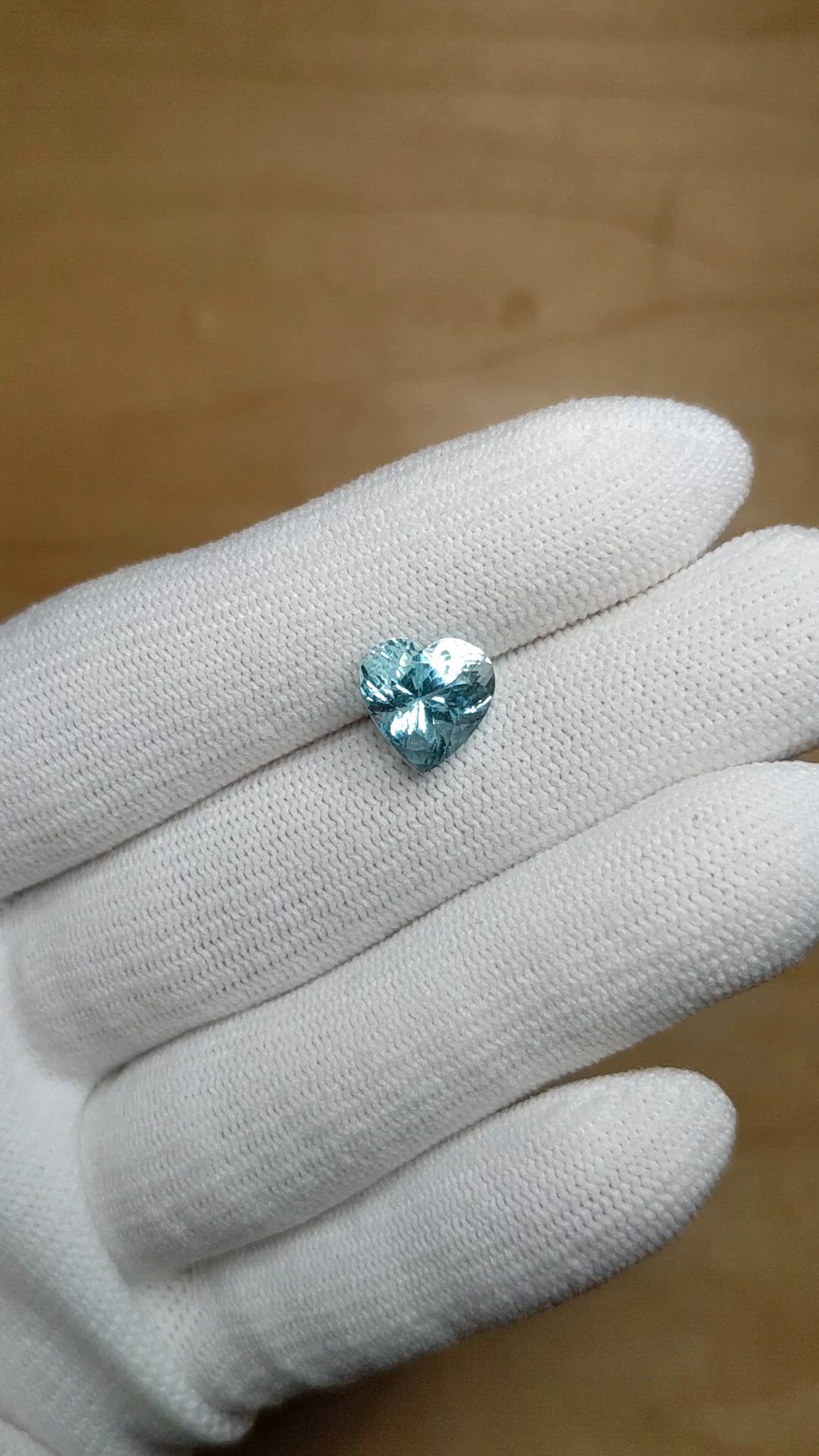 2.68 Ct. Blue Aquamarine from Mozambique Size Video