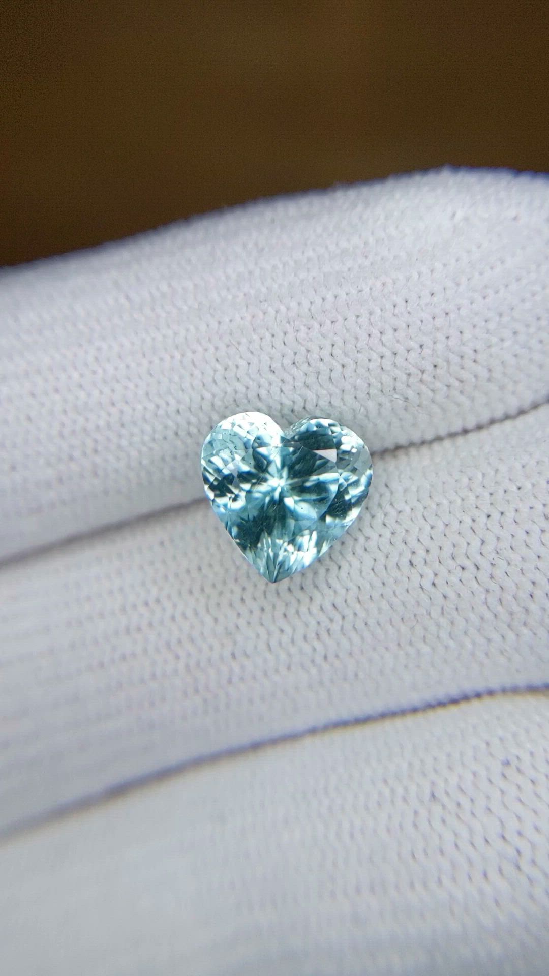 2.68 Ct. Blue Aquamarine from Mozambique Size Video