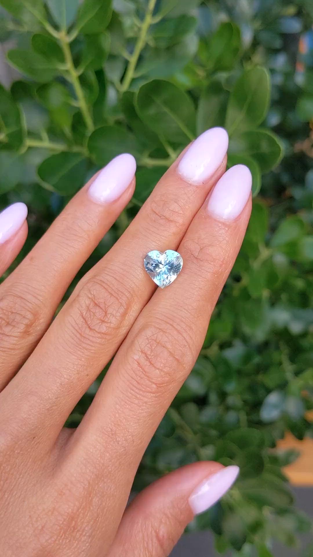 2.68 Ct. Blue Aquamarine from Mozambique Size Video