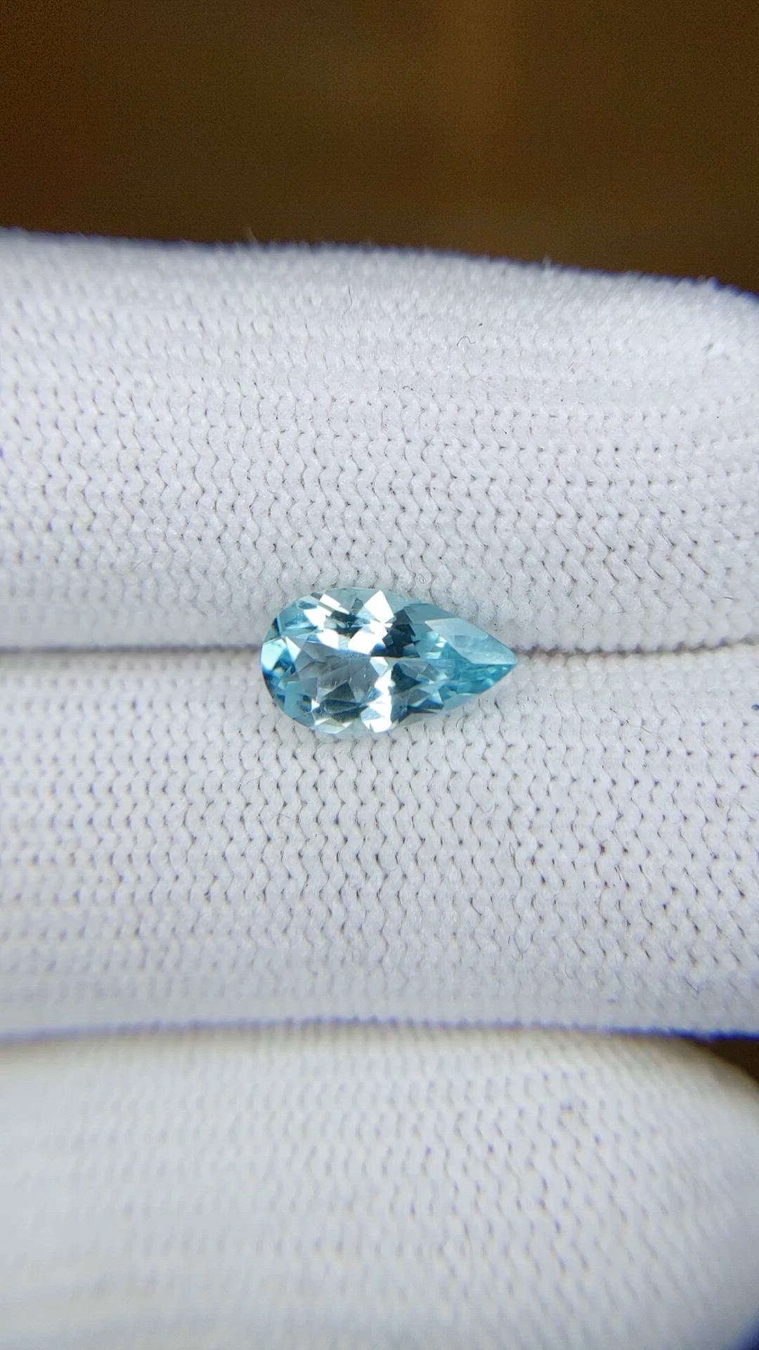 1.03 Ct. Blue Aquamarine from Mozambique Size Video