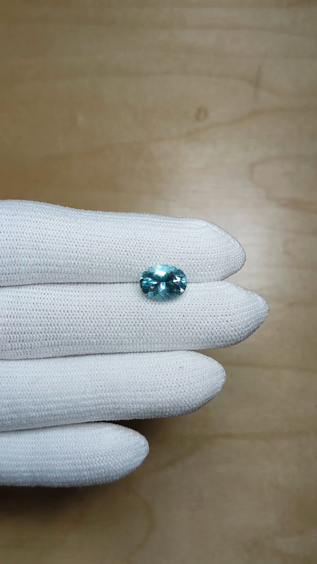 2.01 Ct. Blue Aquamarine from Mozambique Size Video