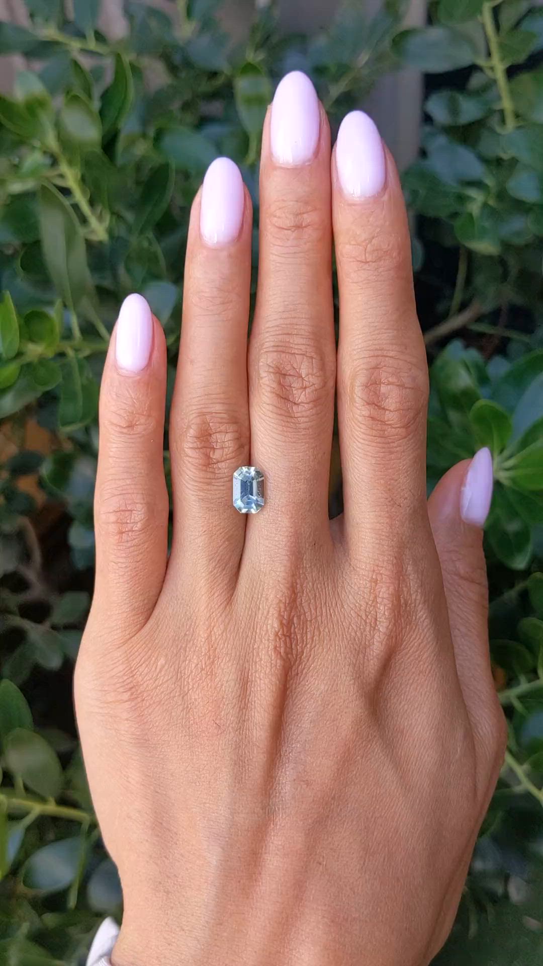 1.47 Ct. Blue Aquamarine from Mozambique Size Video