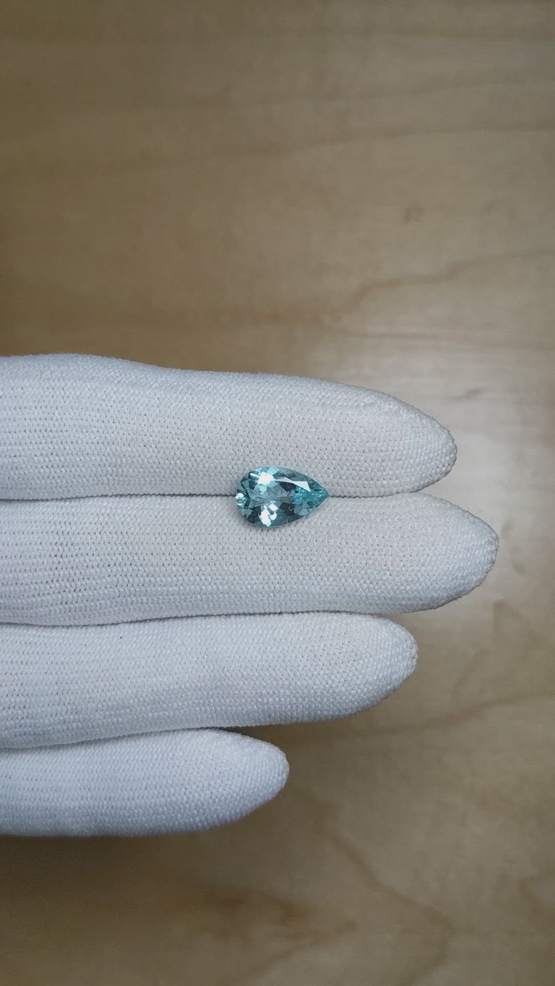 1.98 Ct. Blue Aquamarine from Mozambique Size Video