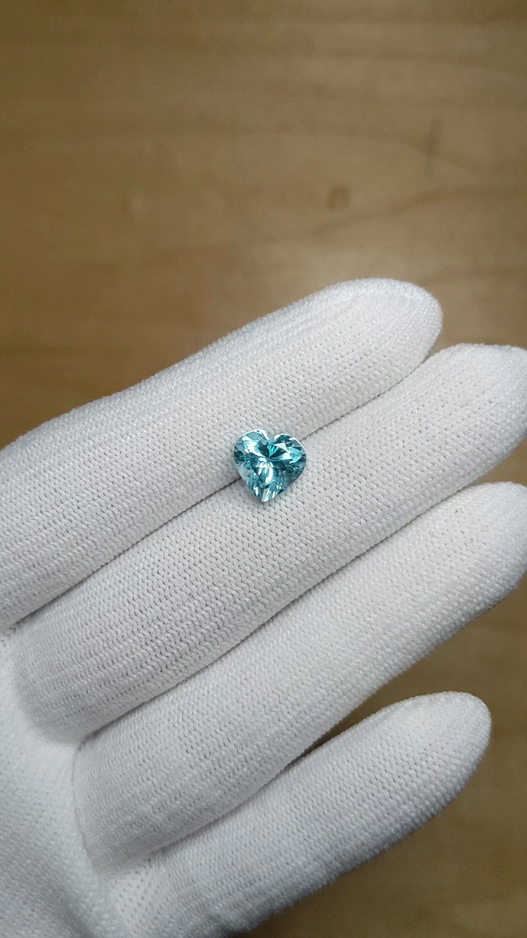 1.92 Ct. Blue Aquamarine from Mozambique Size Video