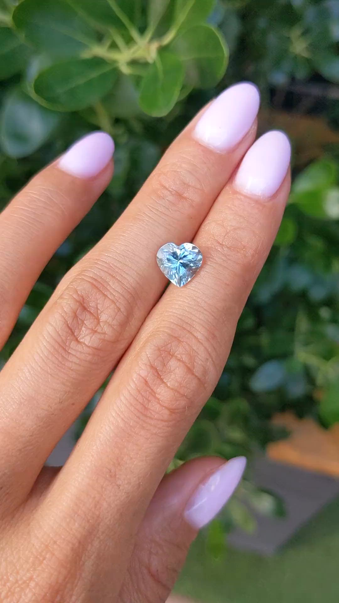 1.92 Ct. Blue Aquamarine from Mozambique Size Video